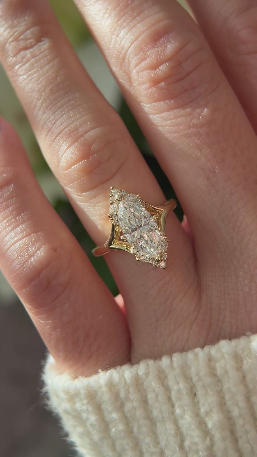 The Everlight Ring | 2 CT Marquise Diamond