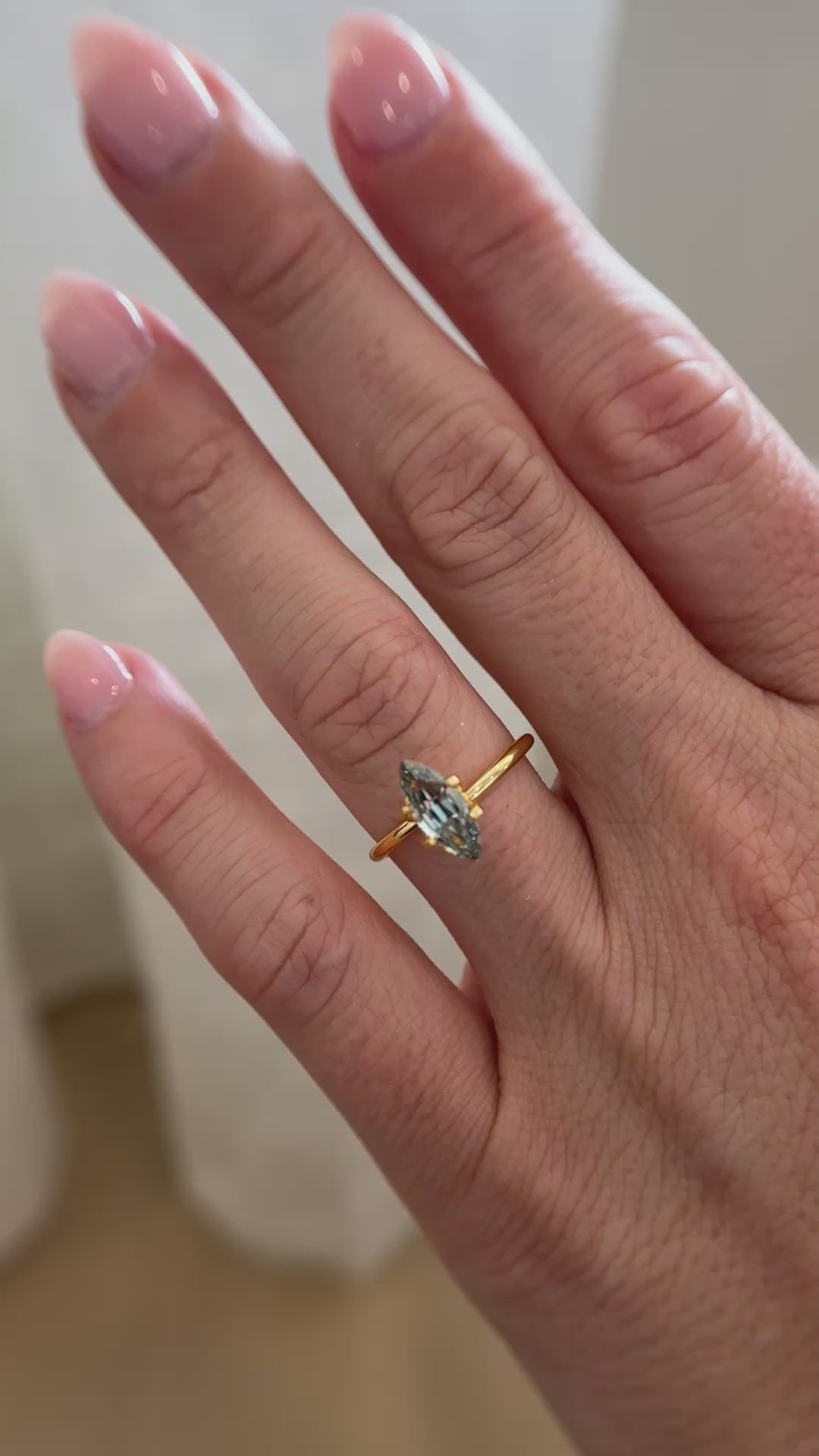 1.53 CT Marquise Cut Sage Green Sapphire