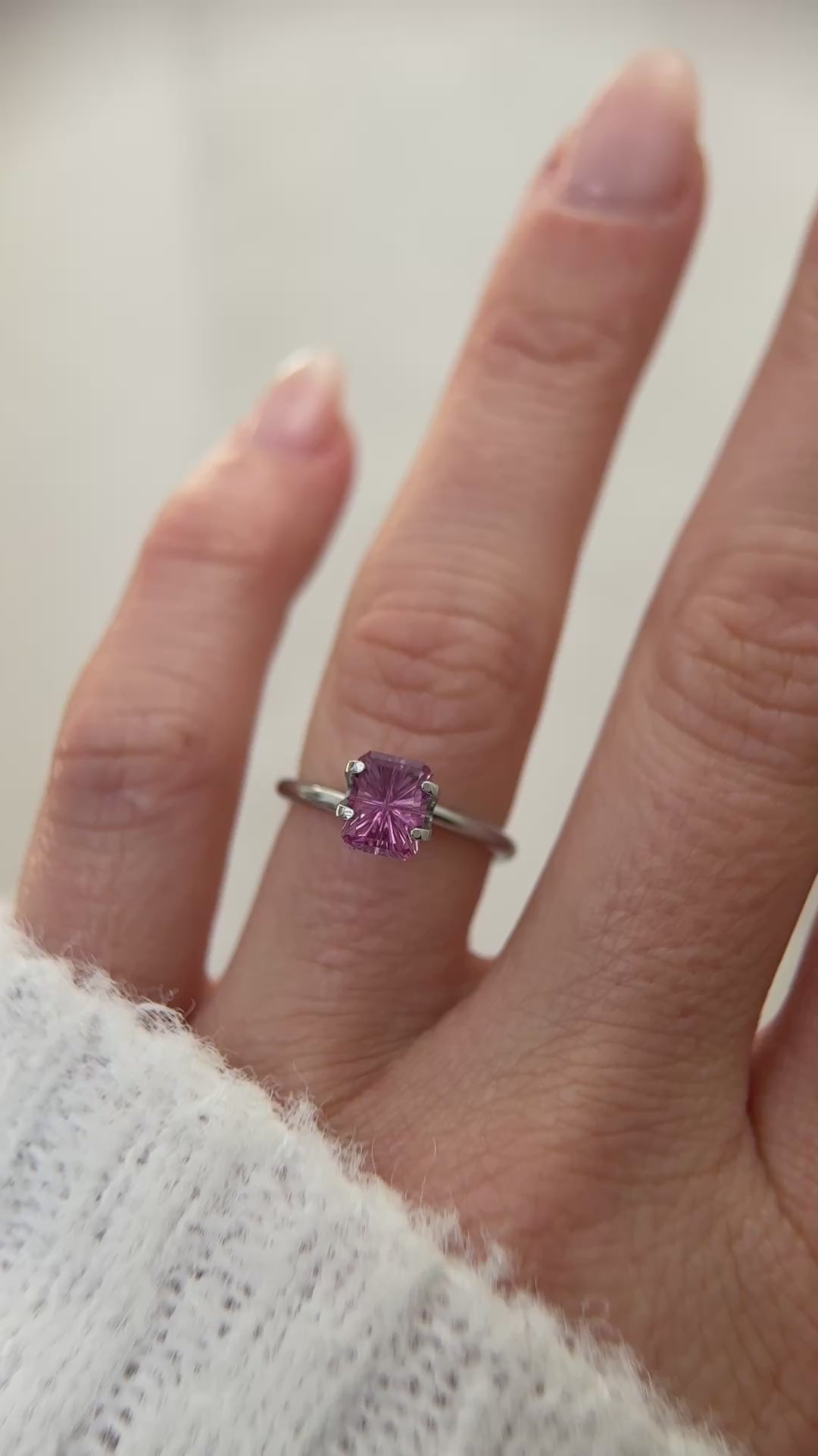 1.67 CT Rectangular Starbrite™ Cut Pink Sapphire