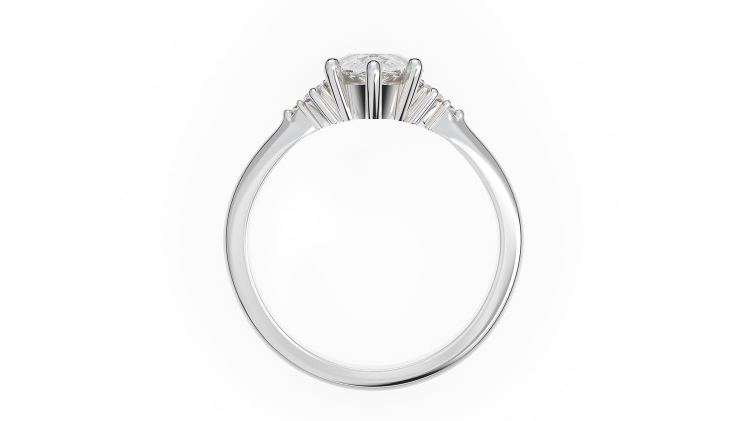 The Low Maren Ring | Pear | Setting Only - Lavender Creek Gems