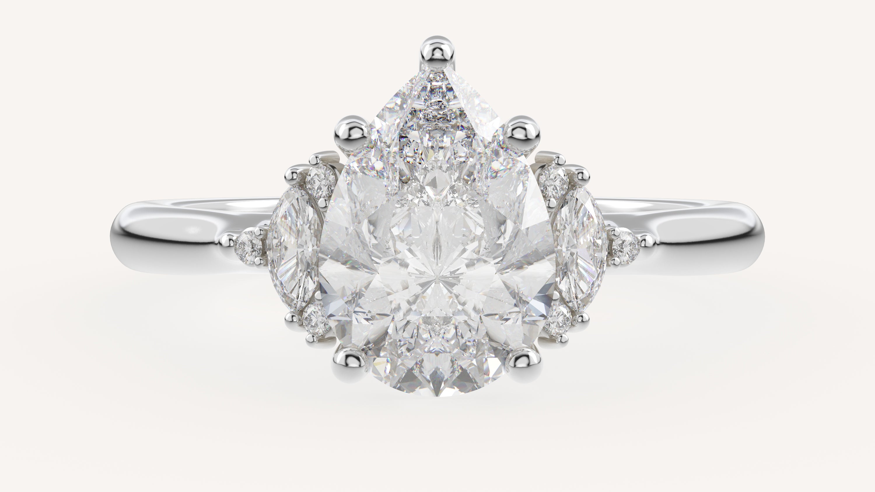 The Maren Ring | Pear | Setting Only - Lavender Creek Gems