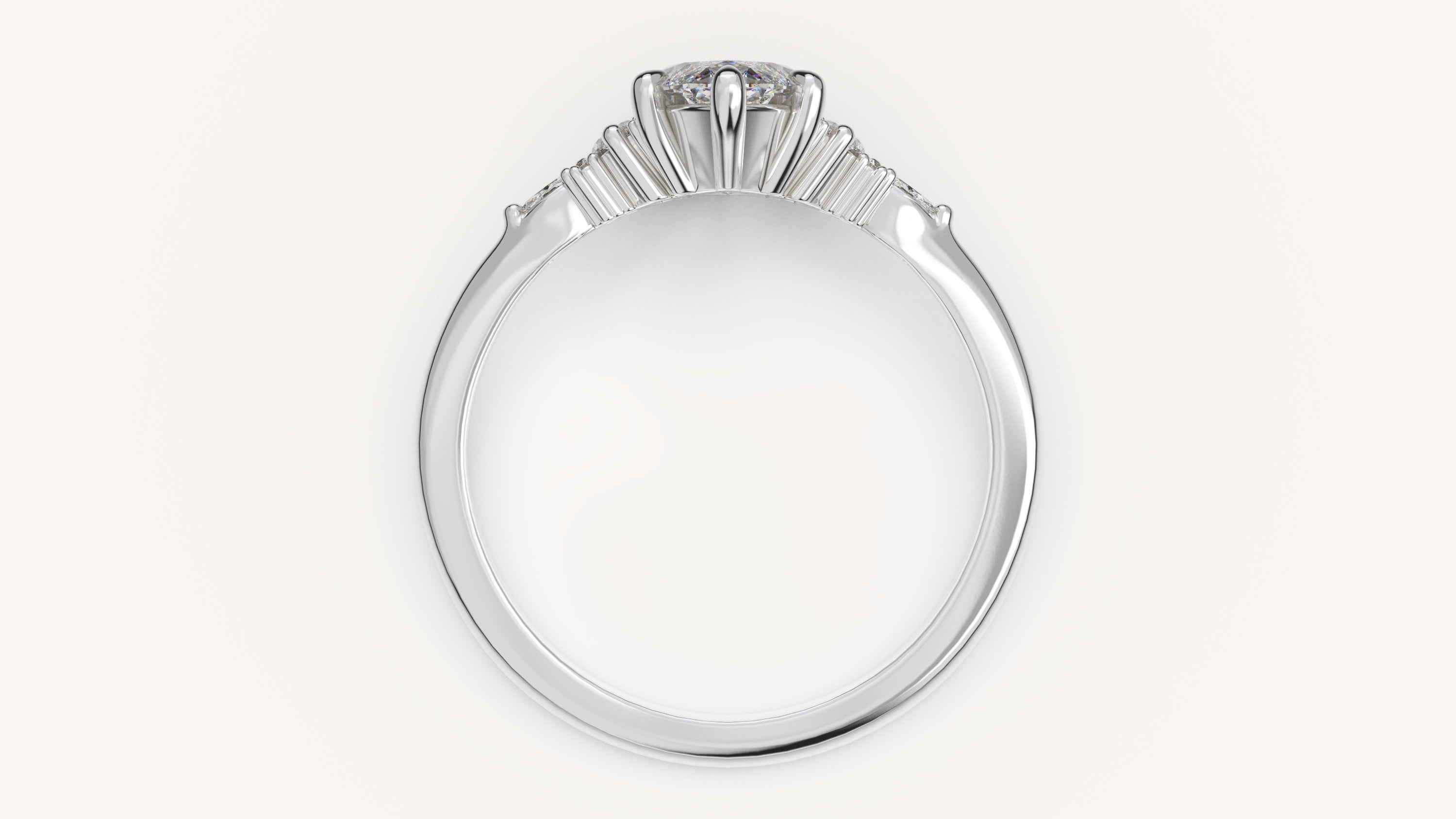 The Low Maeve Ring | Marquise | Setting Only - Lavender Creek Gems