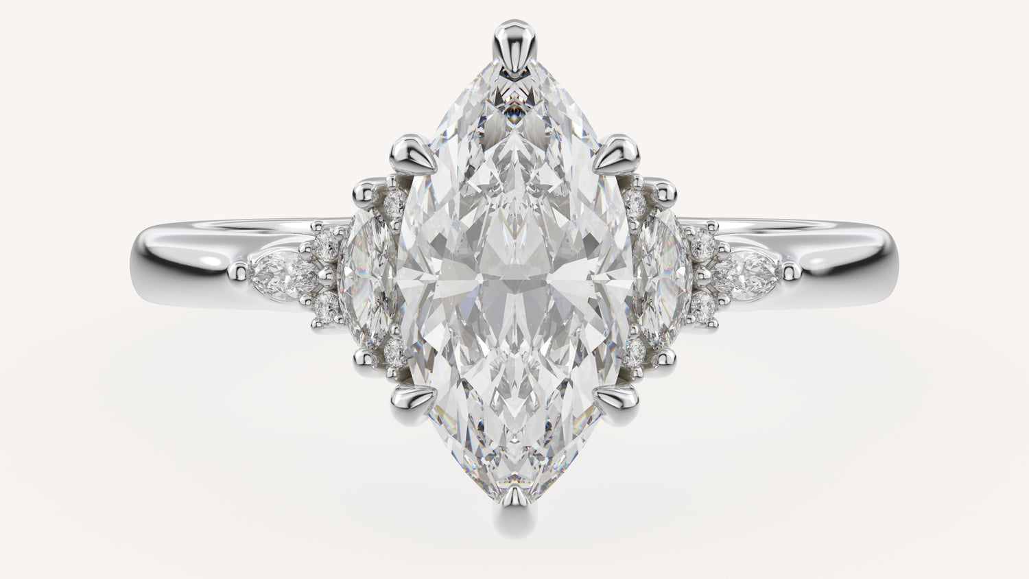 The Low Maeve Ring | Marquise | Setting Only - Lavender Creek Gems
