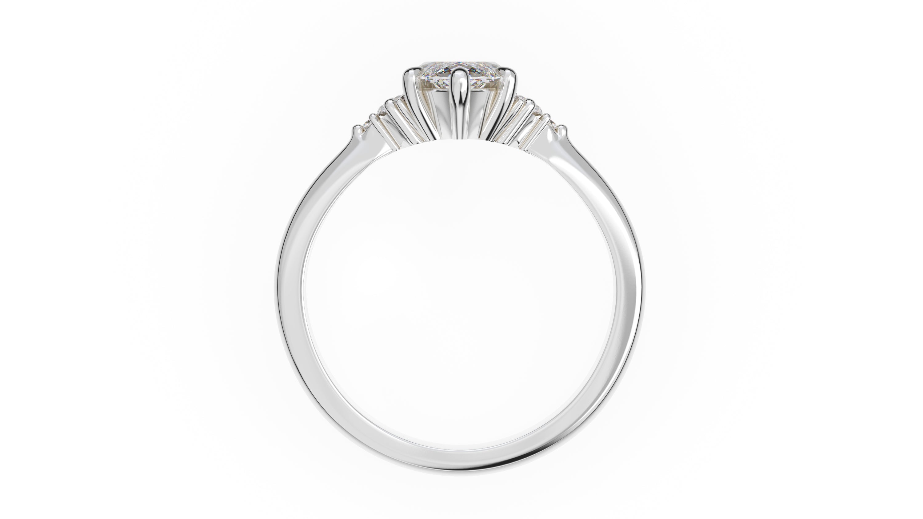 The Low Maren Ring | Marquise | Setting Only - Lavender Creek Gems