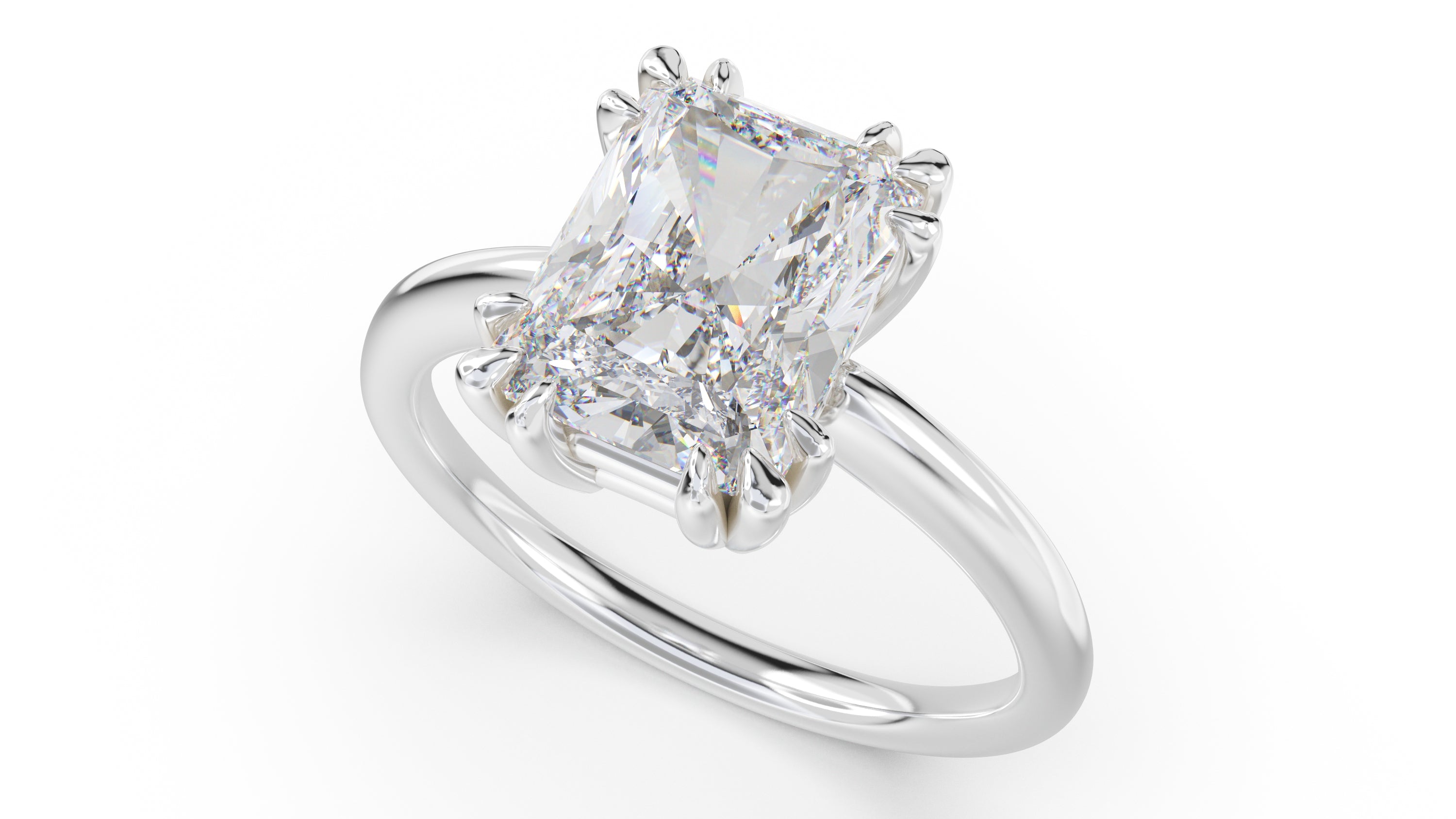 The Thalassa Ring | Radiant - Lavender Creek Gems