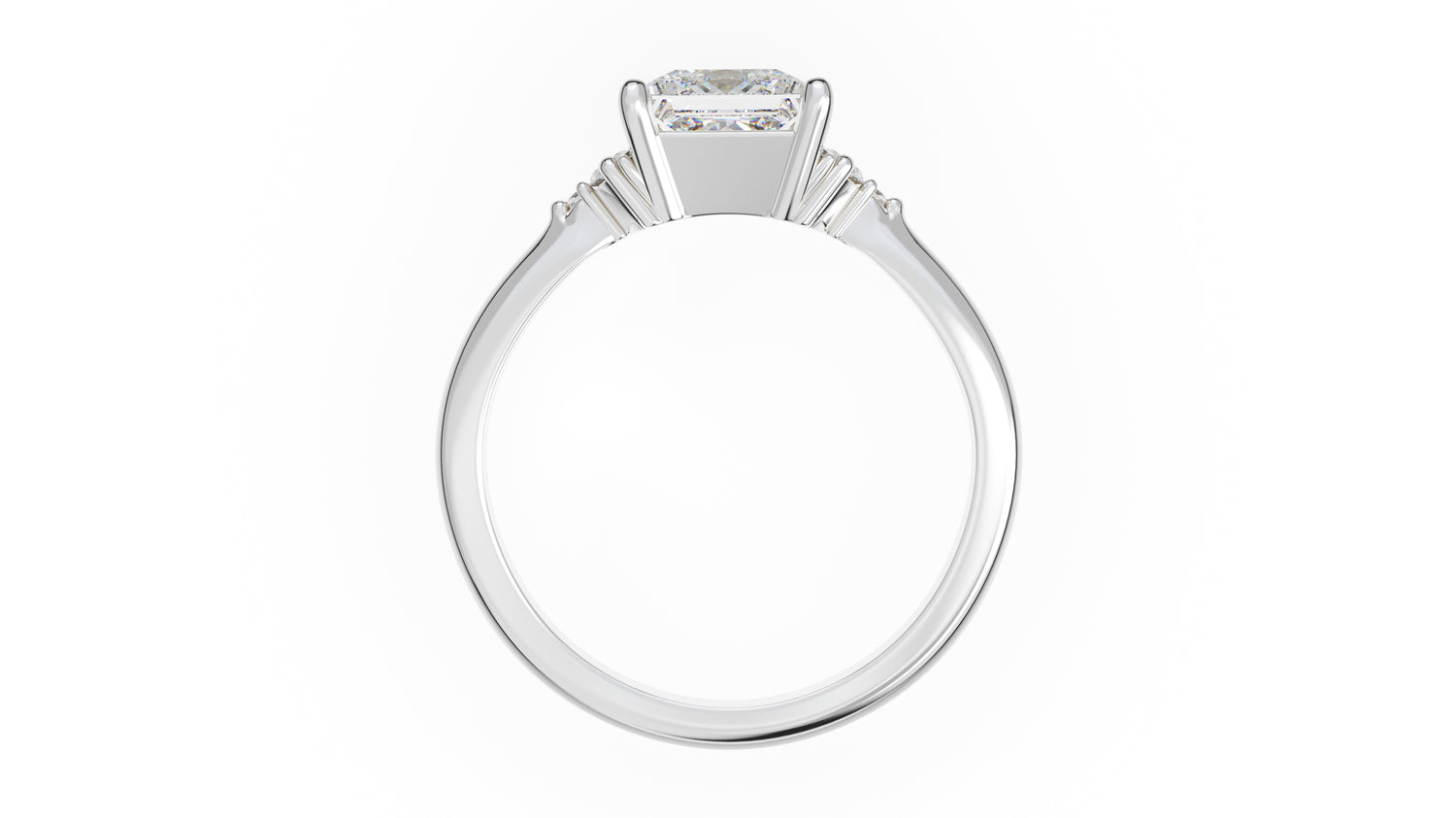 The Low Maren Ring | Princess | Setting Only - Lavender Creek Gems