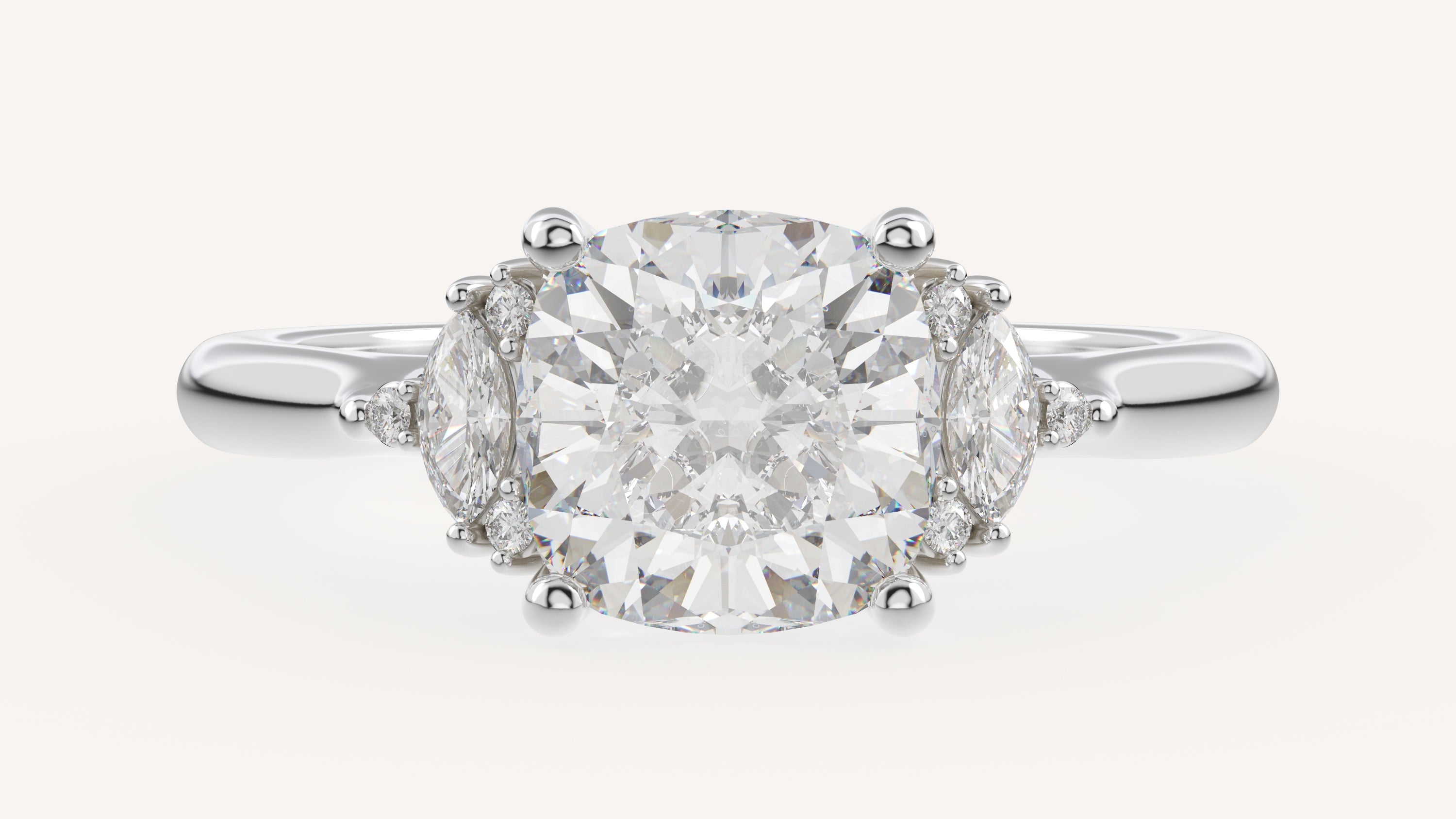 The Maren Ring | Cushion | Setting Only - Lavender Creek Gems