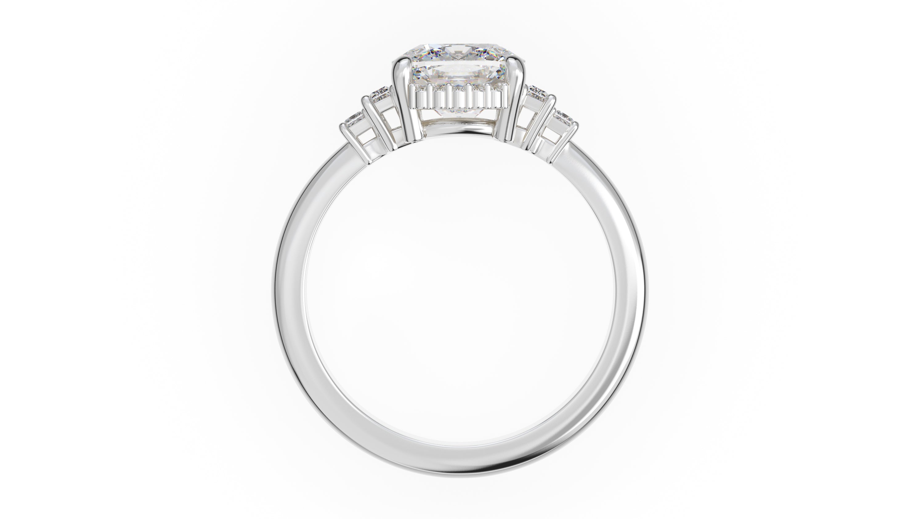 The Sura Ring | Cushion | Setting Only - Lavender Creek Gems