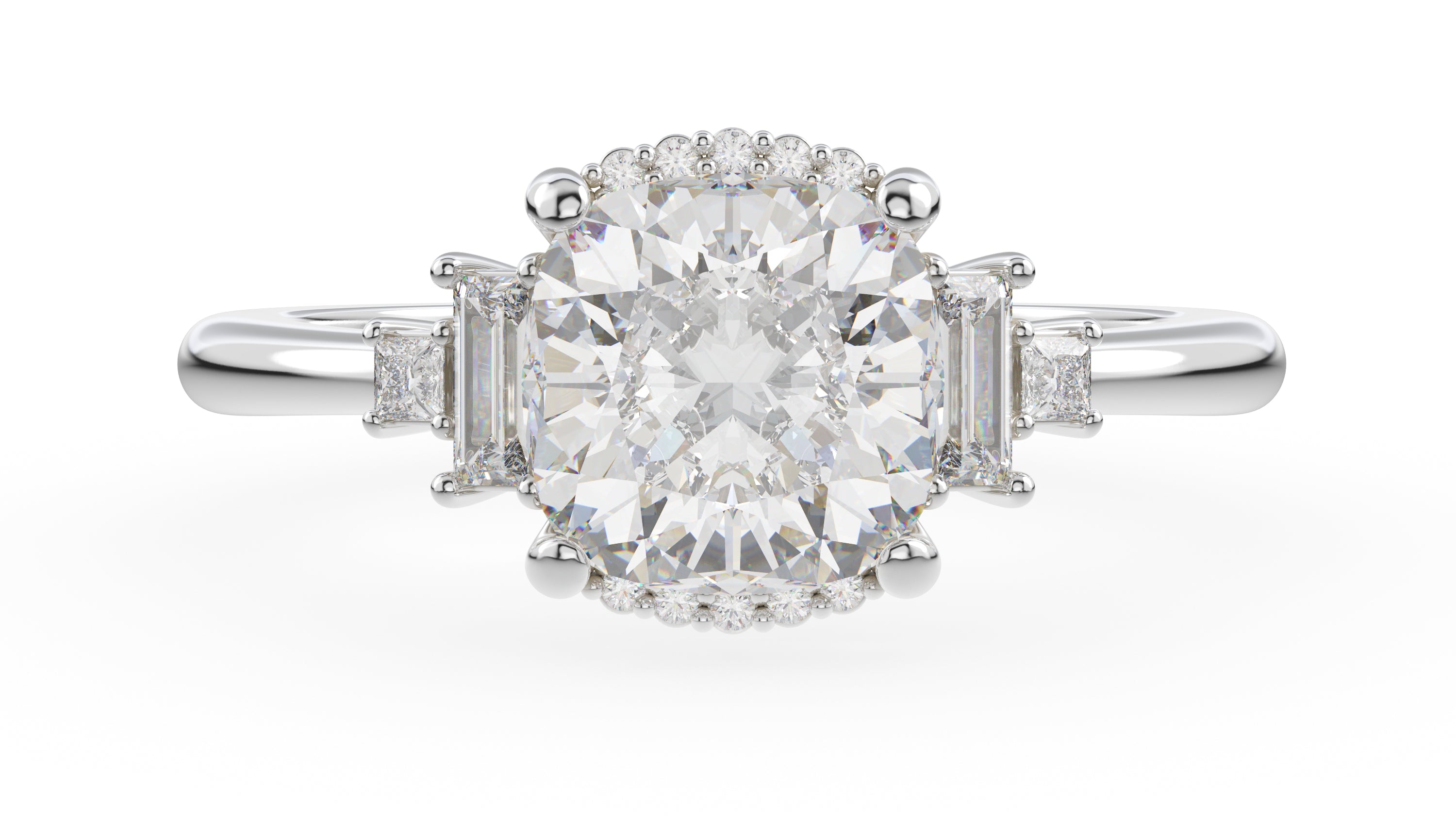 The Sura Ring | Cushion | Setting Only - Lavender Creek Gems