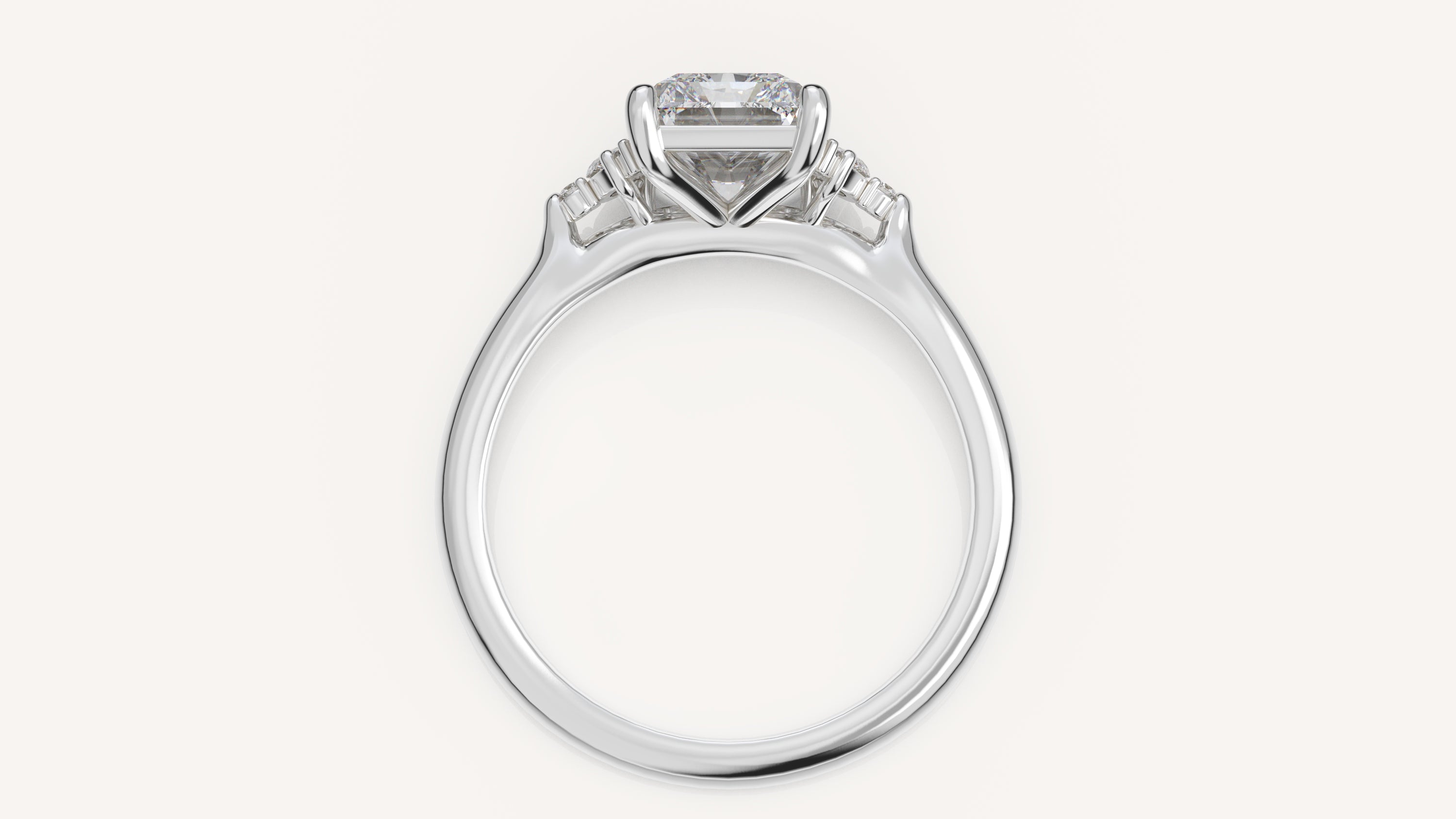 The Maren Ring | Radiant | Setting Only - Lavender Creek Gems