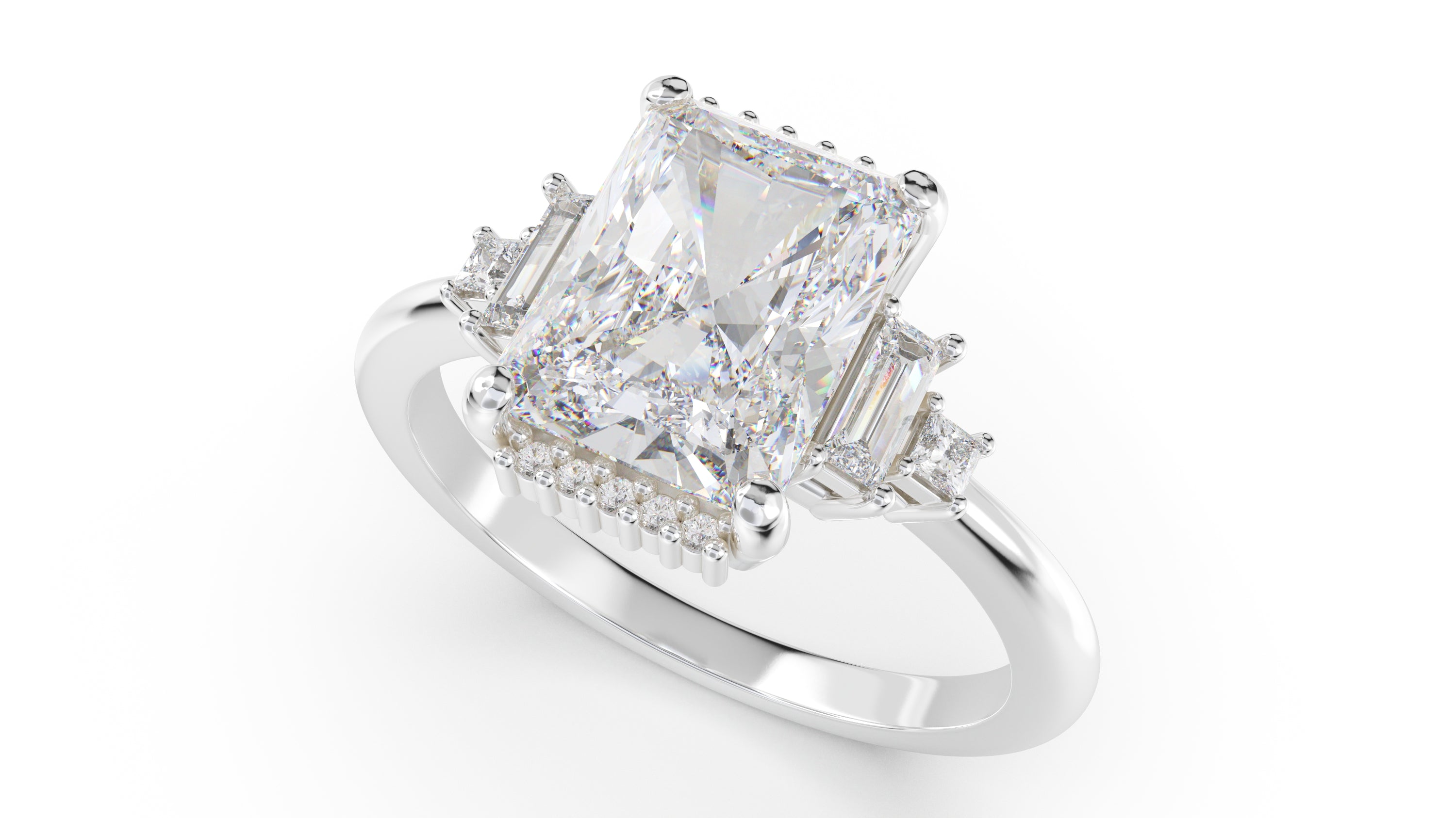 The Sura Ring | Radiant | Setting Only - Lavender Creek Gems