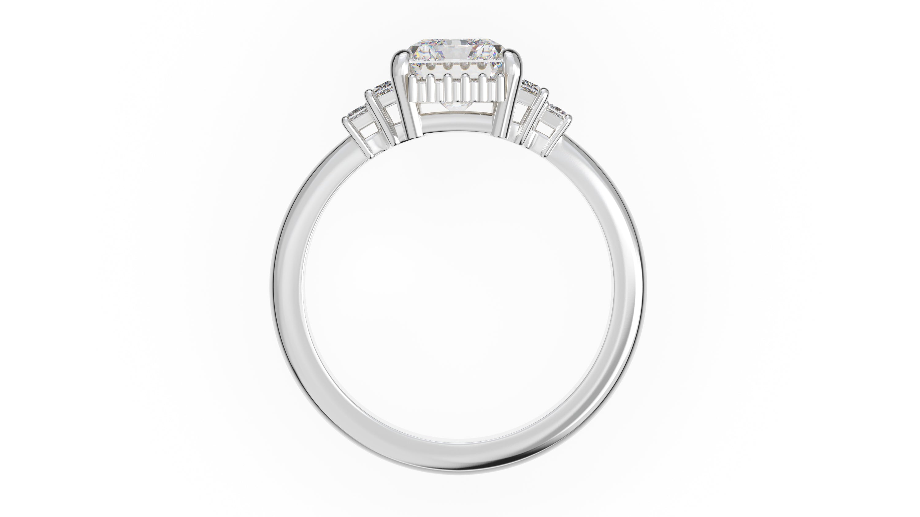 The Sura Ring | Radiant | Setting Only - Lavender Creek Gems