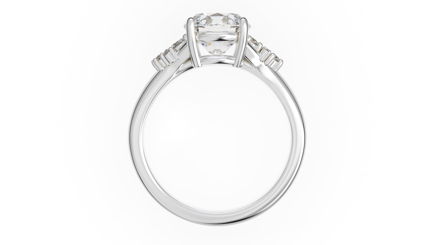 The Lyria Ring | Round | Setting Only - Lavender Creek Gems