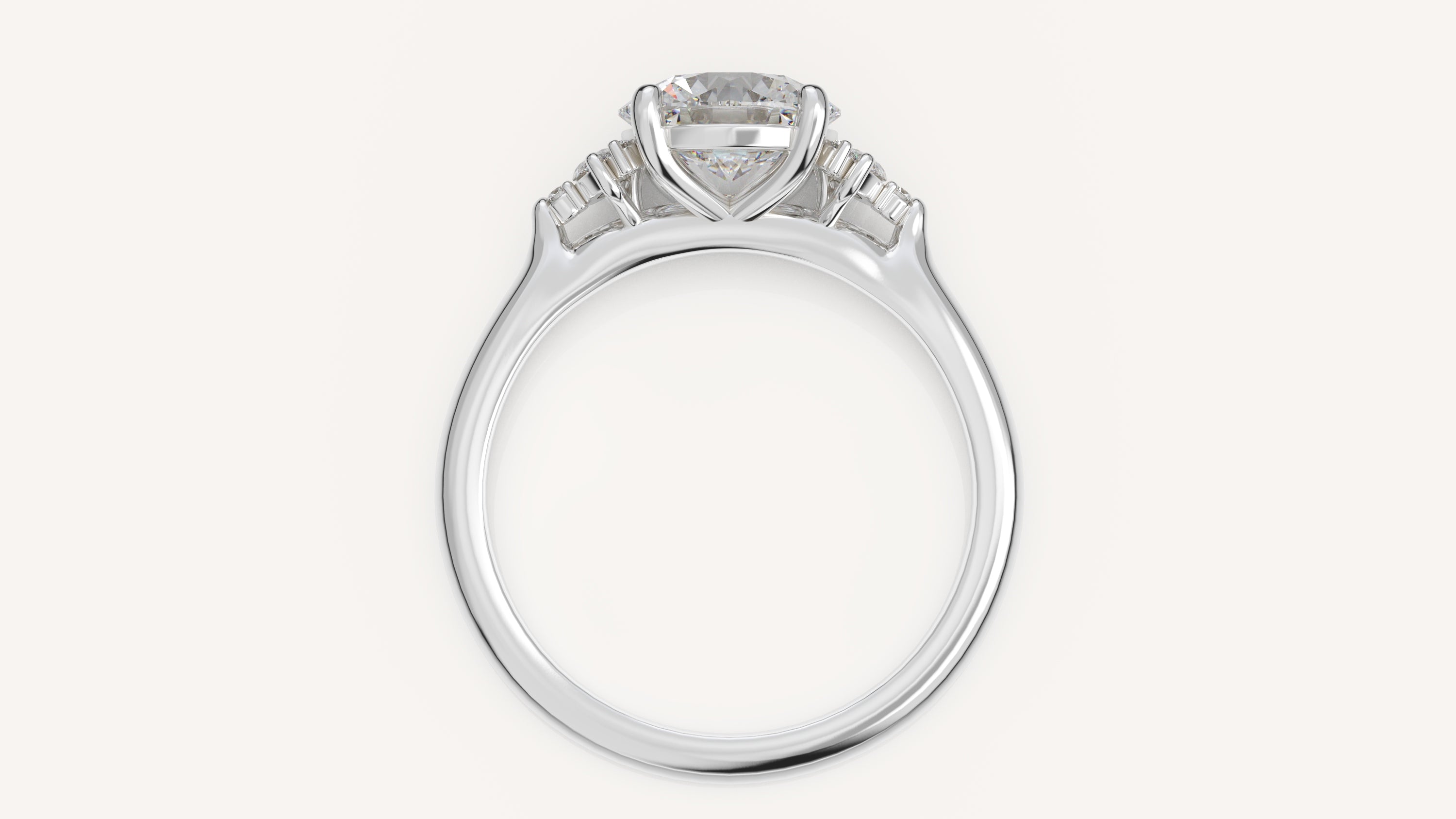 The Maren Ring | Round | Setting Only - Lavender Creek Gems