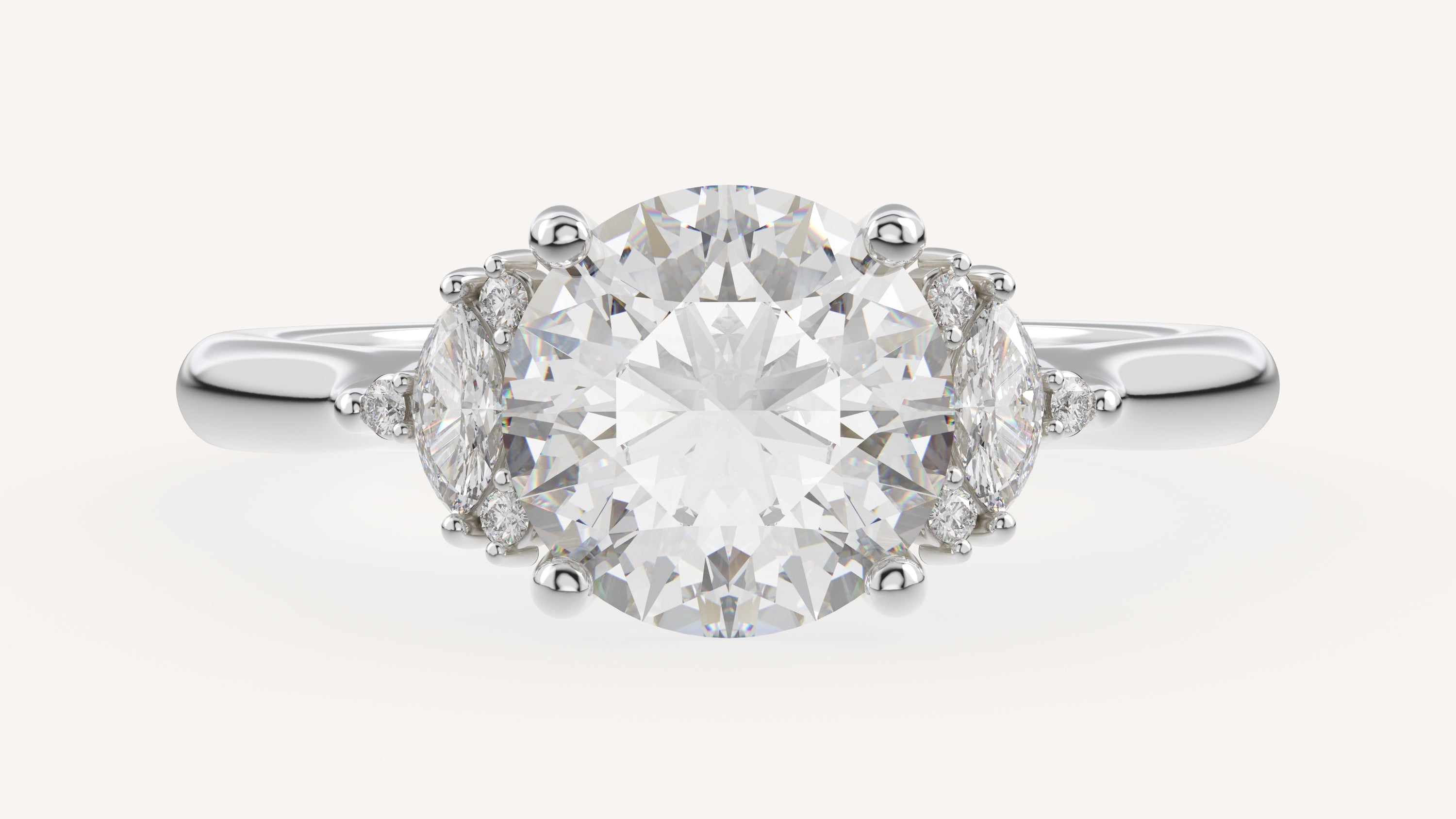 The Maren Ring | Round | Setting Only - Lavender Creek Gems