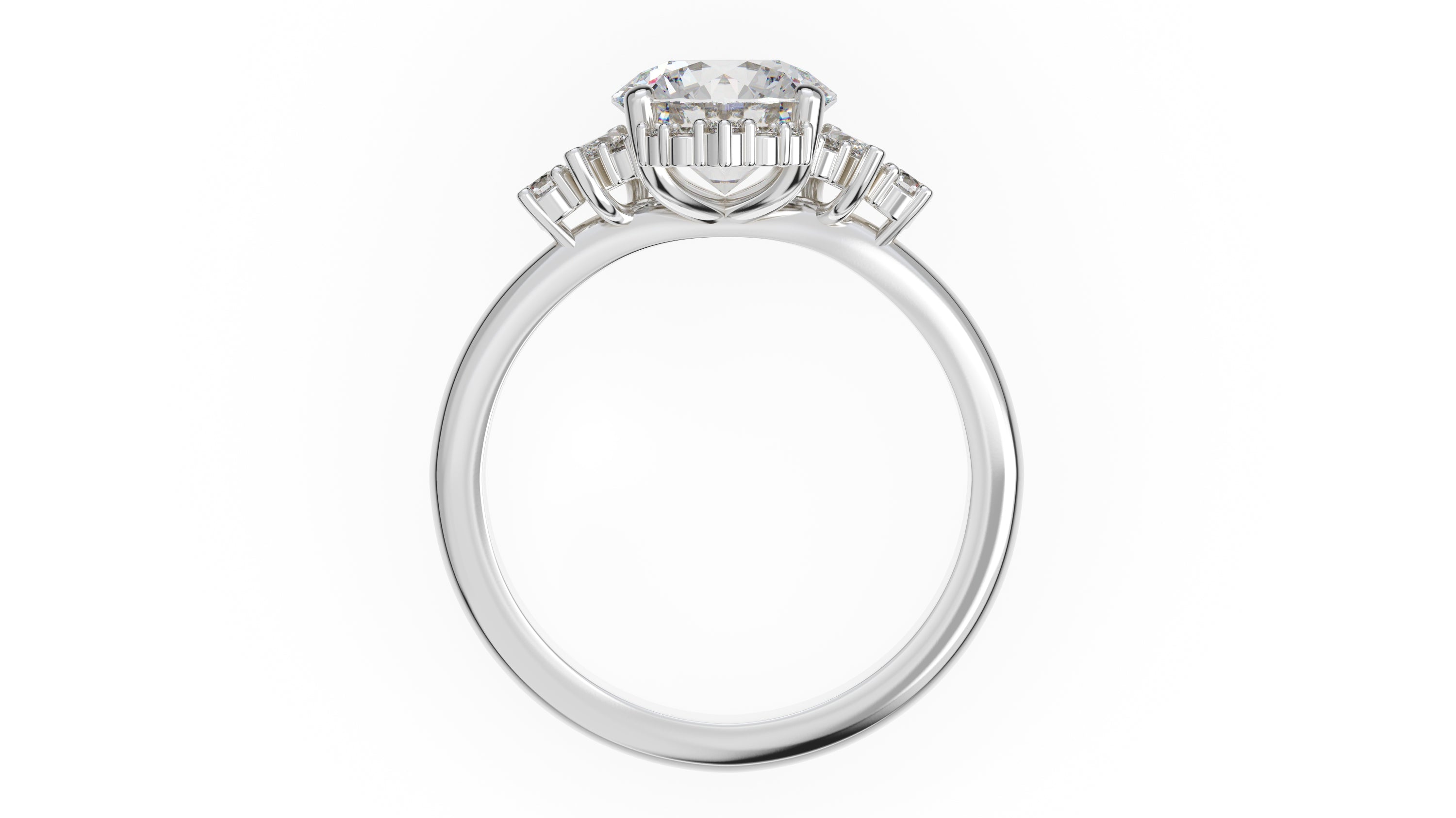 The Naevia Ring | Round | Setting Only - Lavender Creek Gems