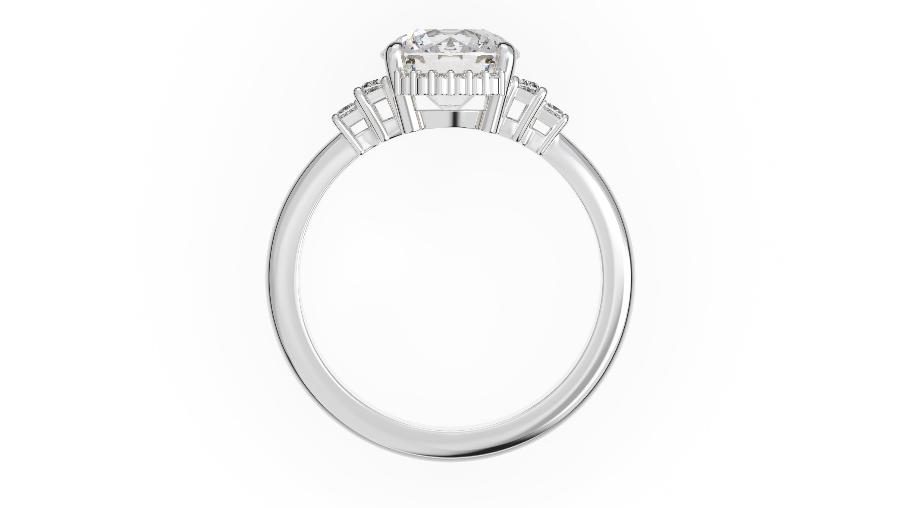 The Sura Ring | Round | Setting Only - Lavender Creek Gems