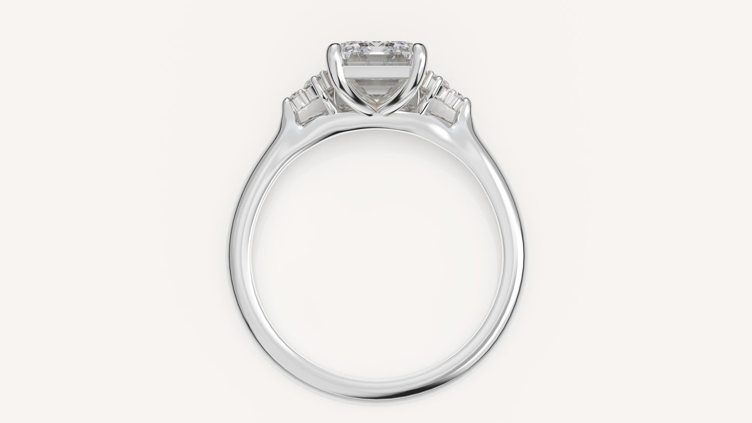 The Maren Ring | Emerald Cut | Setting Only - Lavender Creek Gems