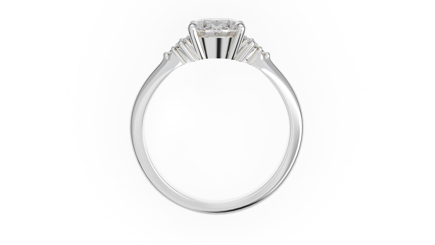 The Low Maren Ring | Oval | Setting Only - Lavender Creek Gems