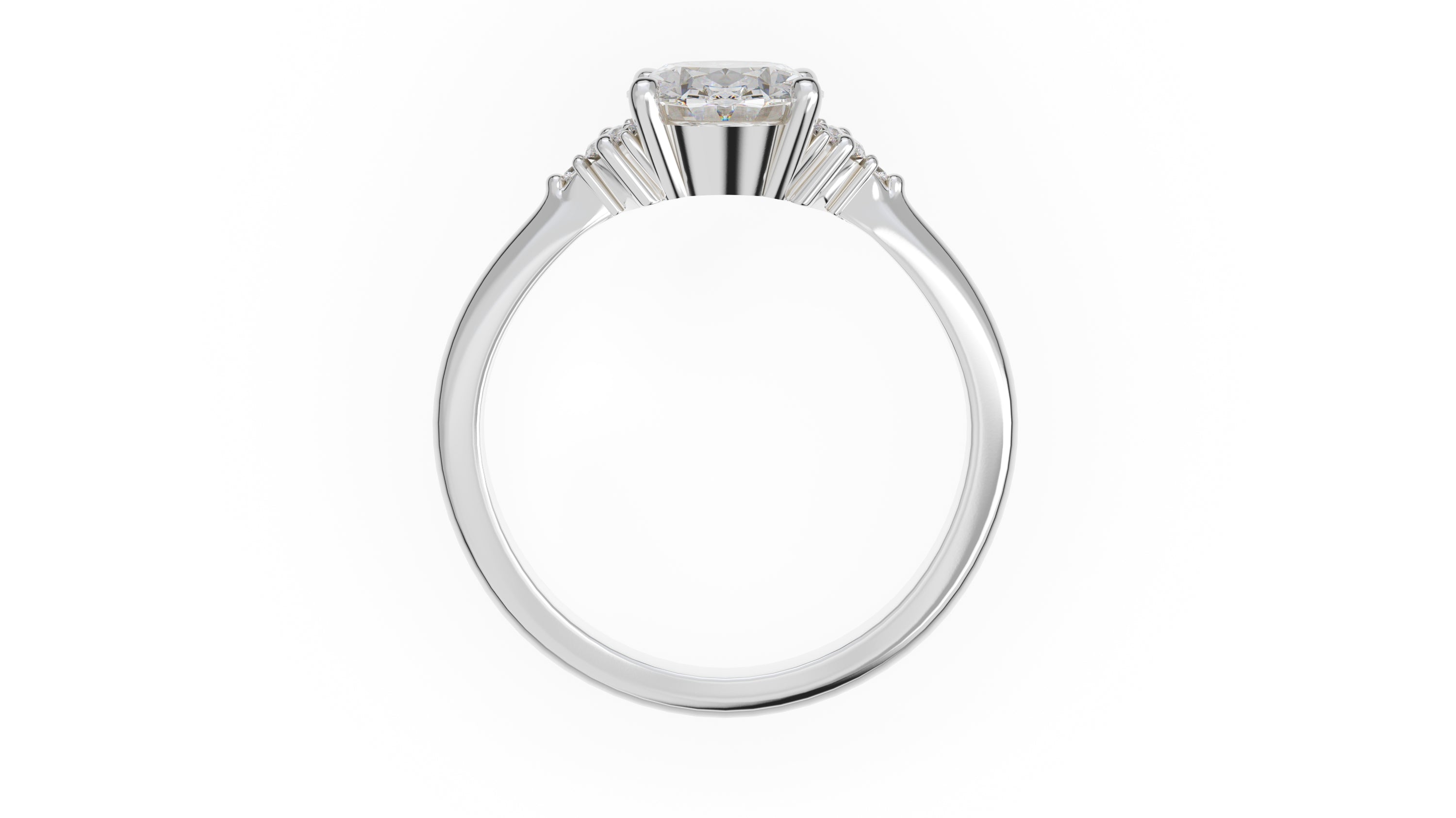 The Low Maren Ring | Oval | Setting Only - Lavender Creek Gems