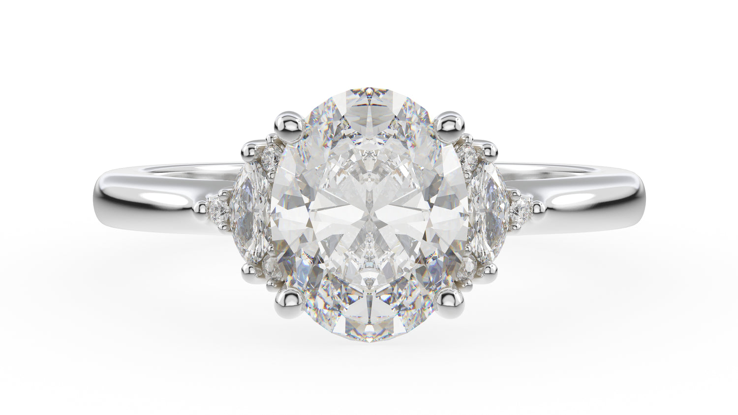 The Low Maren Ring | Oval | Setting Only - Lavender Creek Gems
