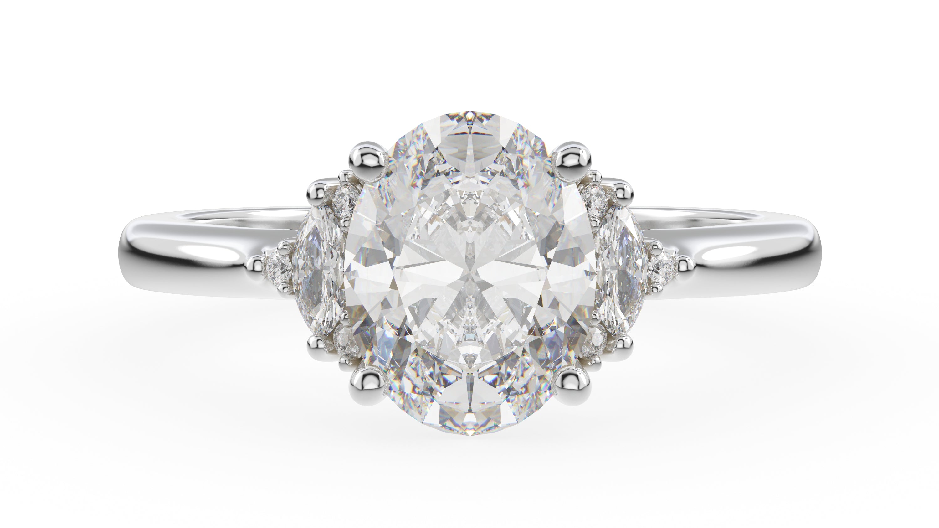 The Low Maren Ring | Oval | Setting Only - Lavender Creek Gems
