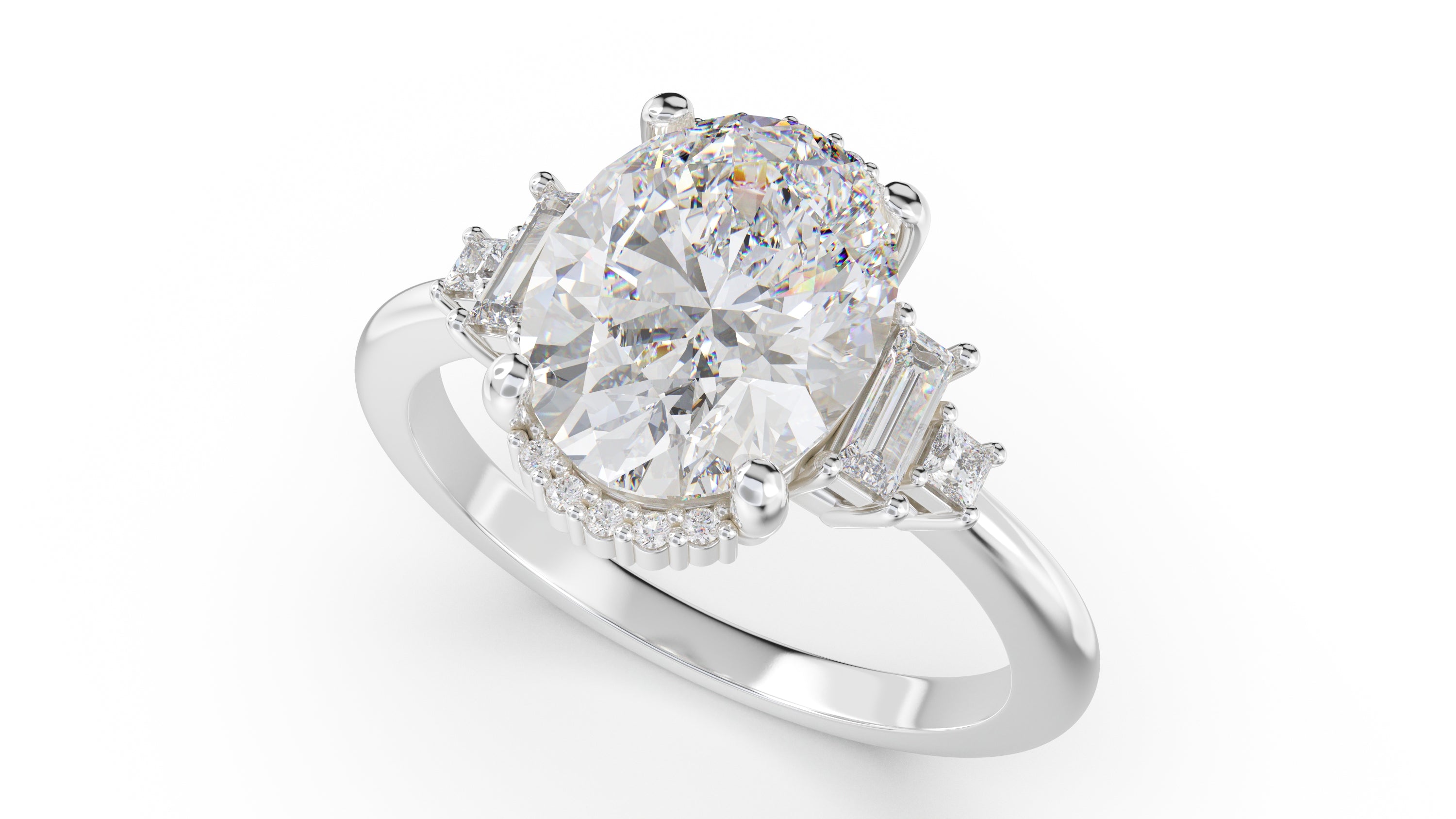 The Sura Ring | Oval | Setting Only - Lavender Creek Gems