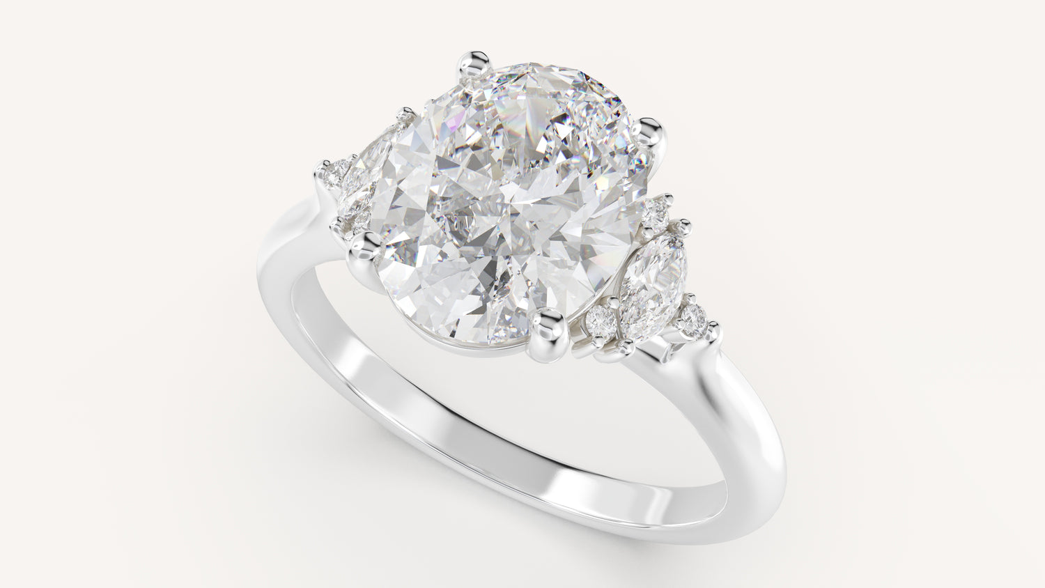 The Maren Ring | Oval | Setting Only - Lavender Creek Gems