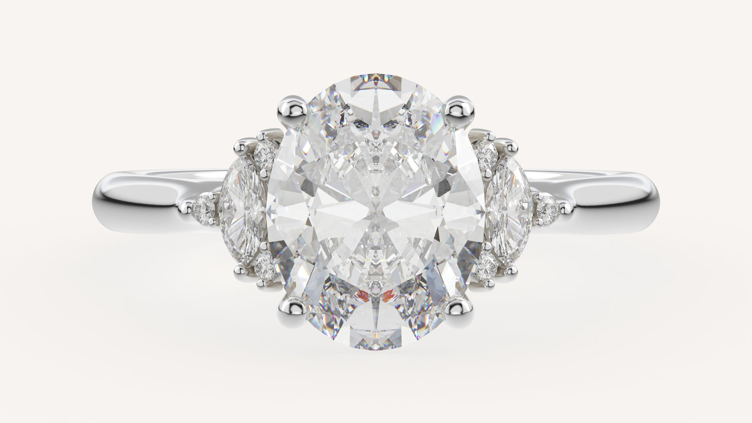 The Maren Ring | Oval | Setting Only - Lavender Creek Gems