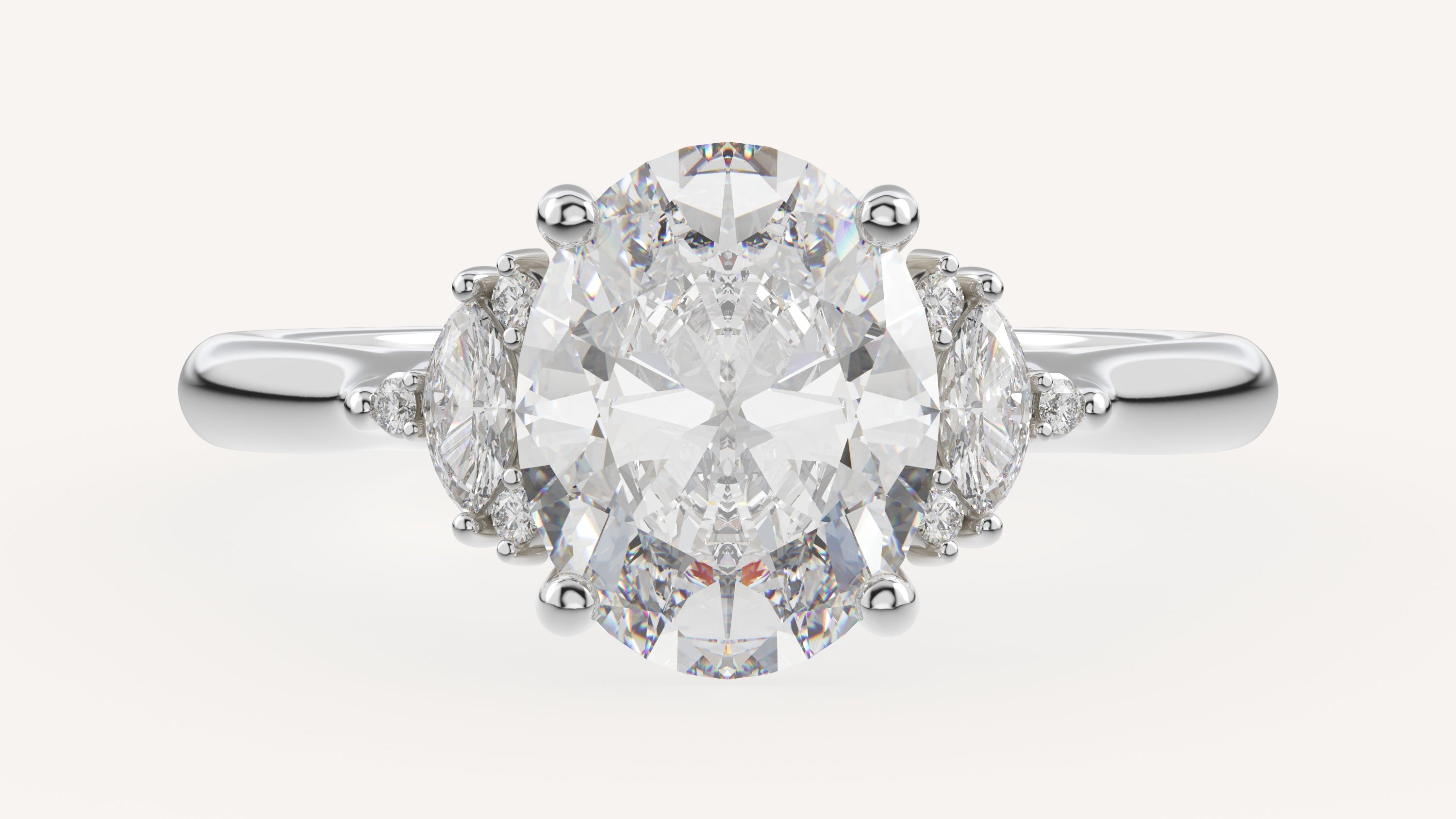 The Maren Ring | Oval | Setting Only - Lavender Creek Gems