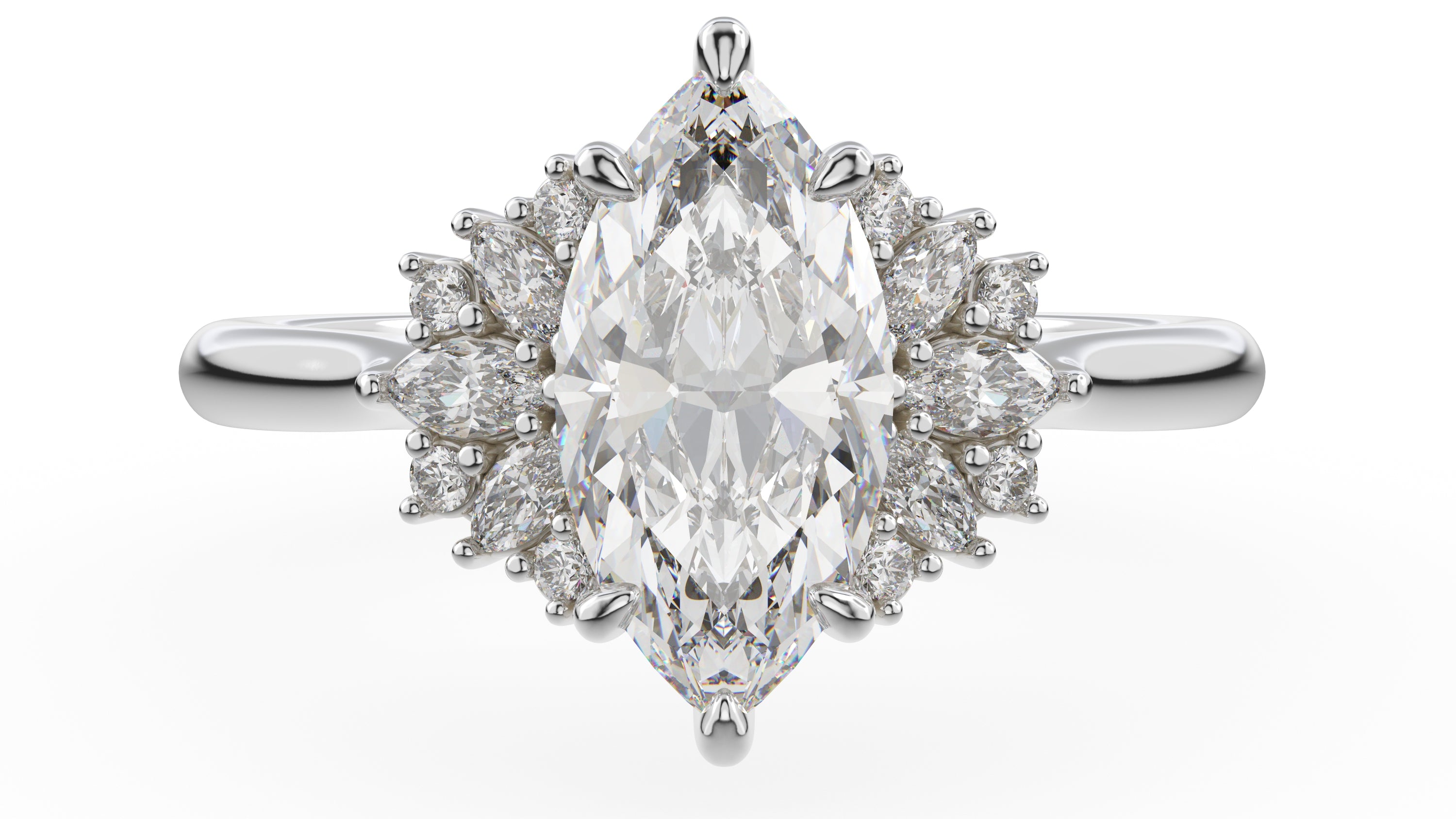 The Ambrosia Ring | Marquise | Setting Only - Lavender Creek Gems