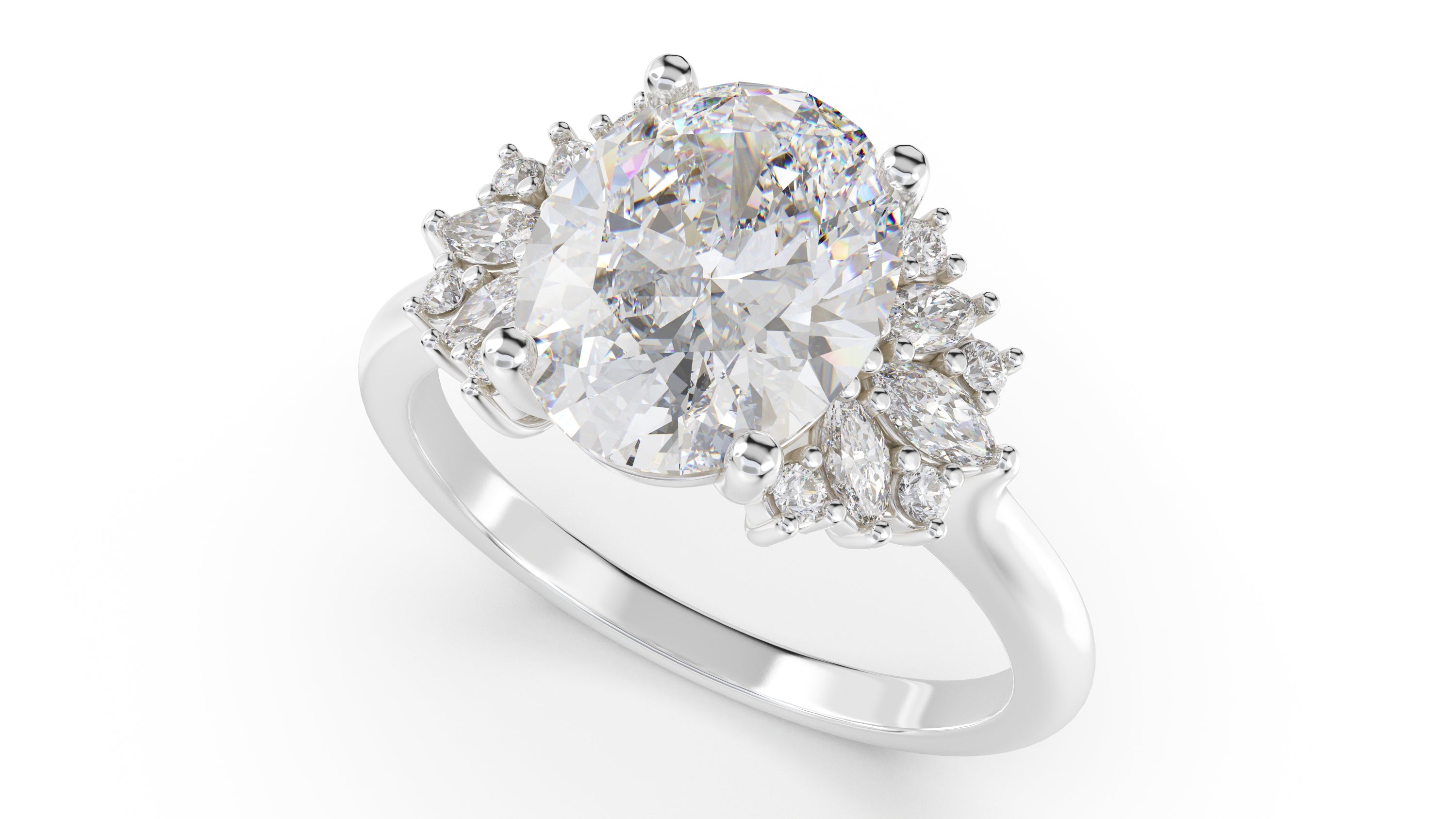 The Ambrosia Ring | Oval | Setting Only - Lavender Creek Gems