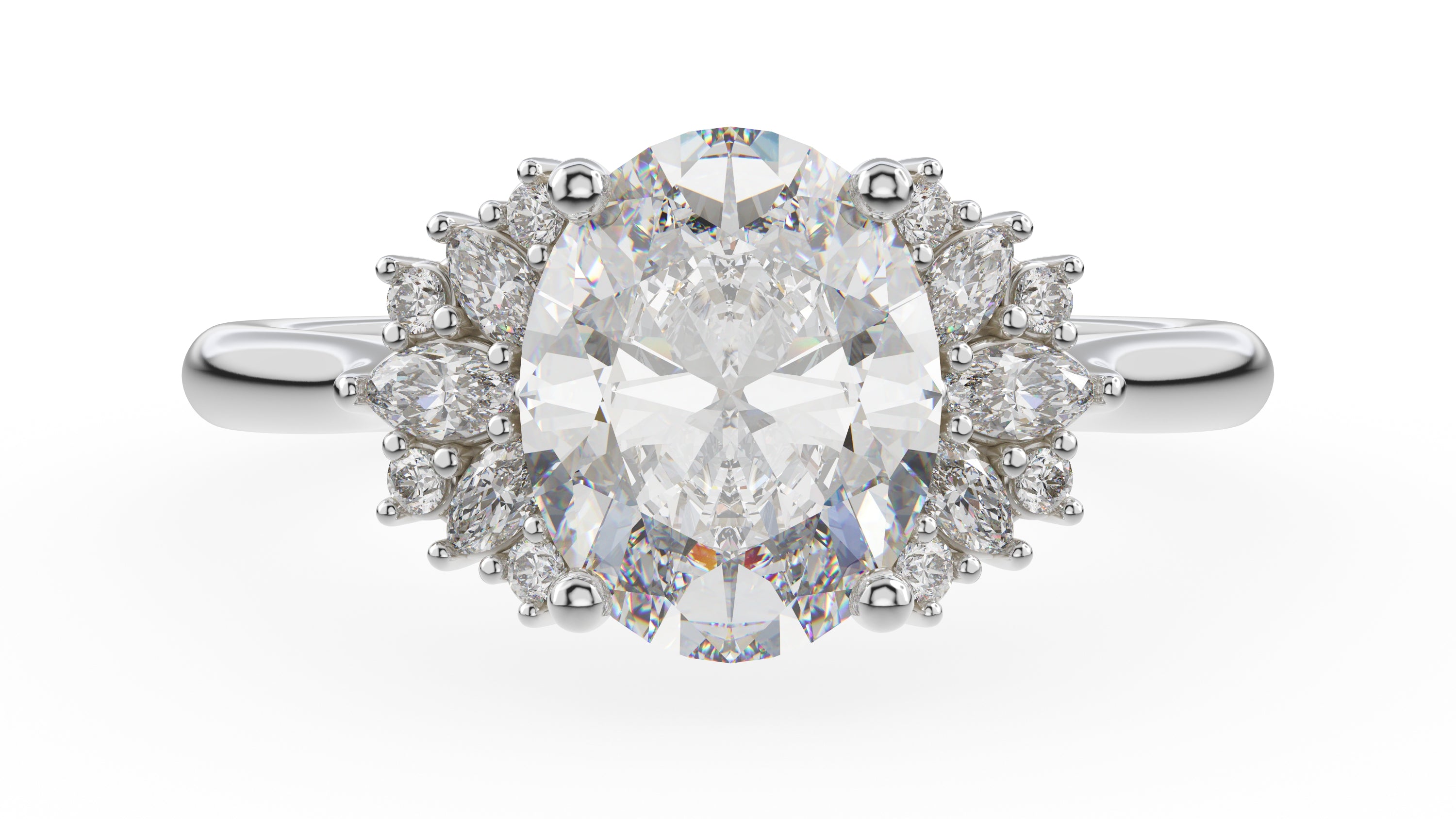 The Ambrosia Ring | Oval | Setting Only - Lavender Creek Gems