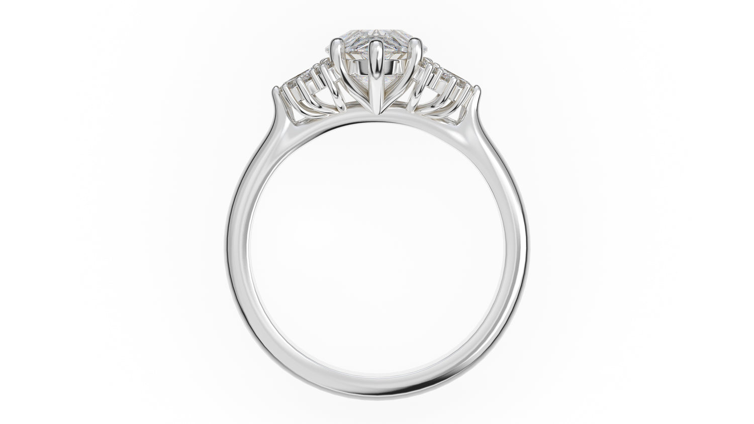 The Ambrosia Ring | Pear | Setting Only - Lavender Creek Gems