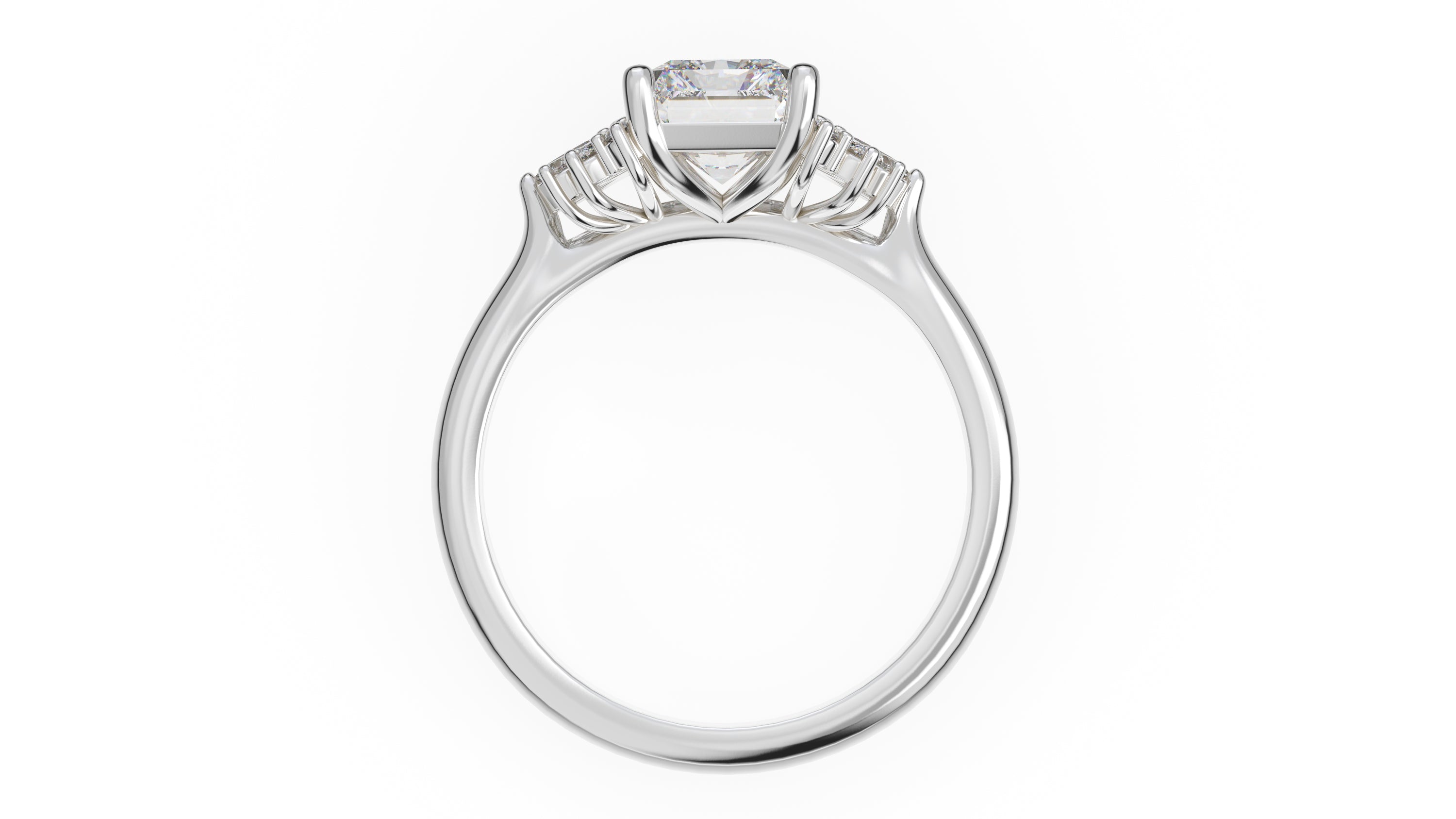 The Ambrosia Ring | Radiant | Setting Only - Lavender Creek Gems