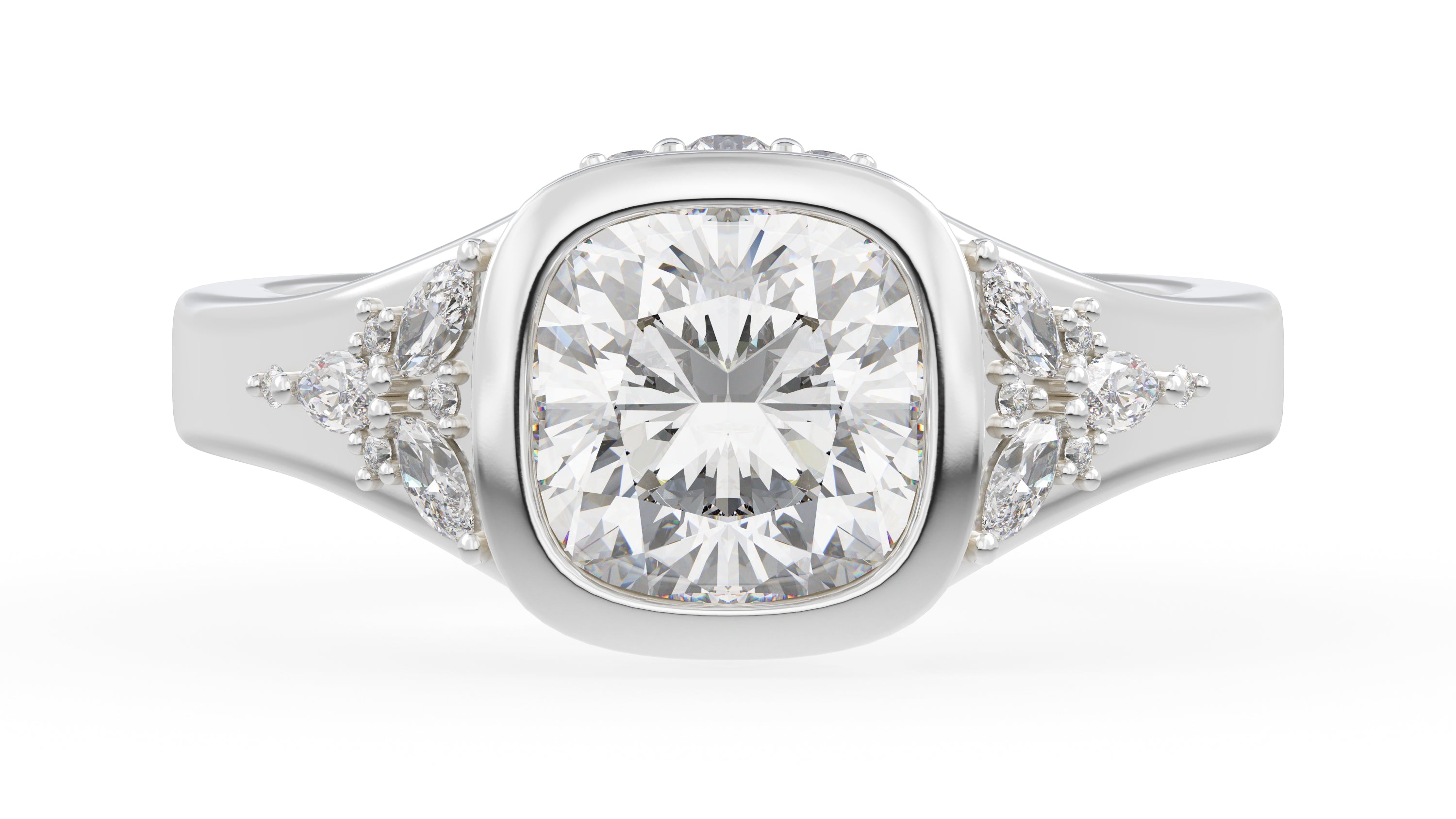 The Daylight Ring | Cushion | Setting Only - Lavender Creek Gems