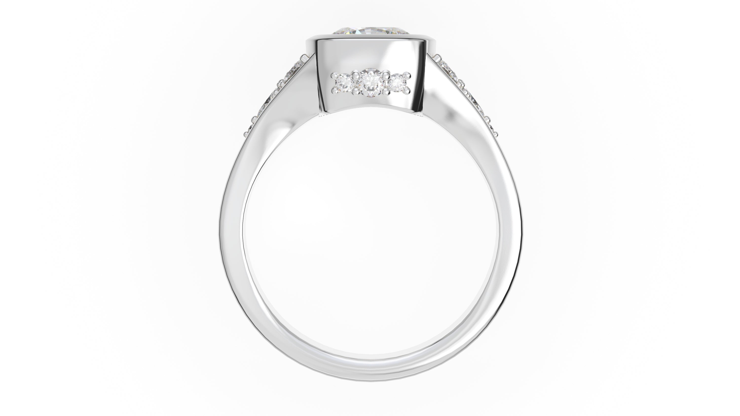 The Daylight Ring | Cushion | Setting Only - Lavender Creek Gems
