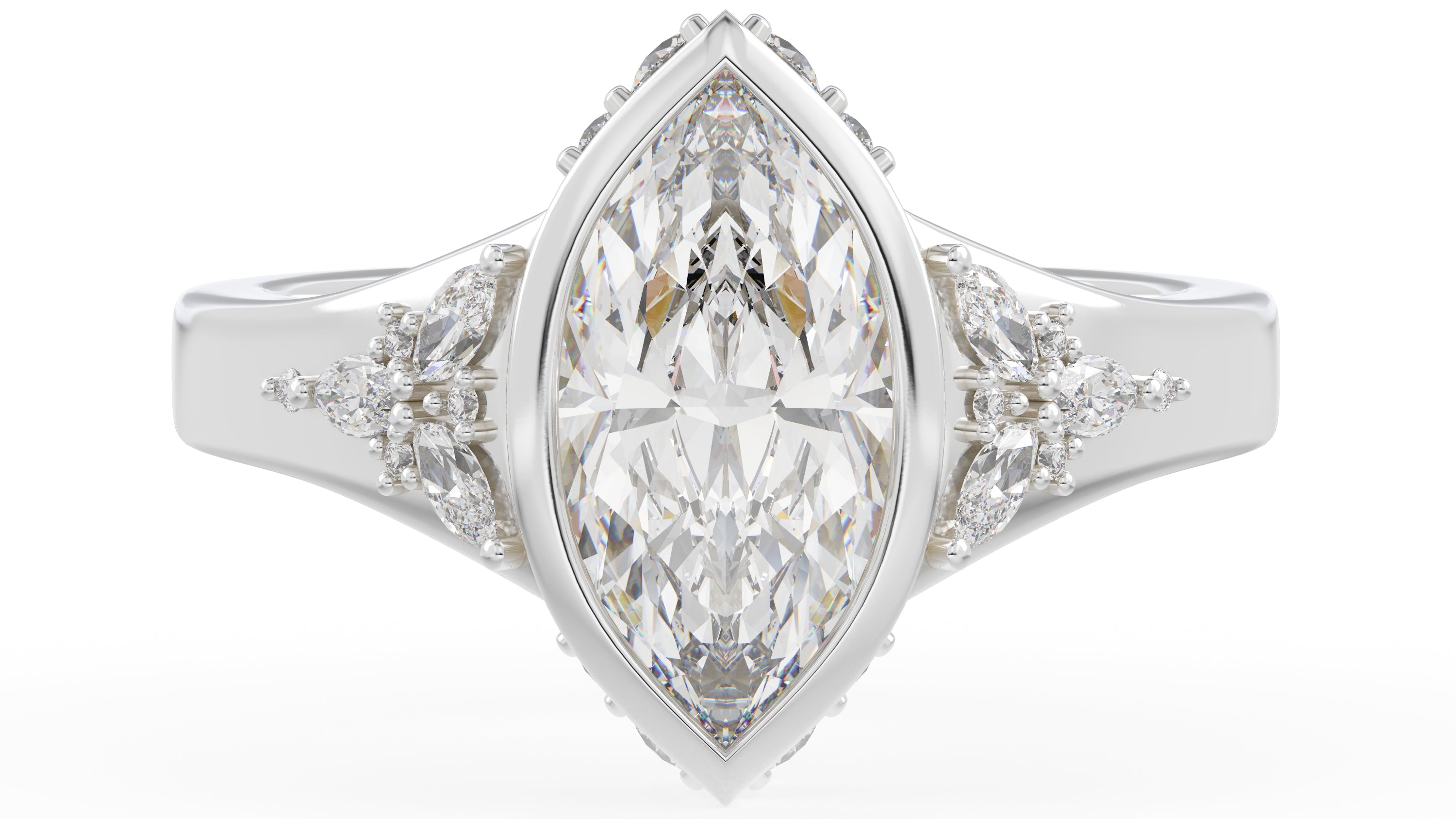 The Daylight Ring | Marquise | Setting Only - Lavender Creek Gems