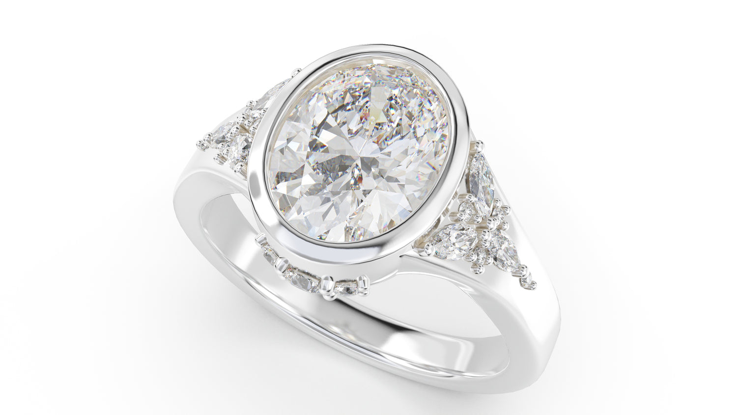 The Daylight Ring | Oval | Setting Only - Lavender Creek Gems
