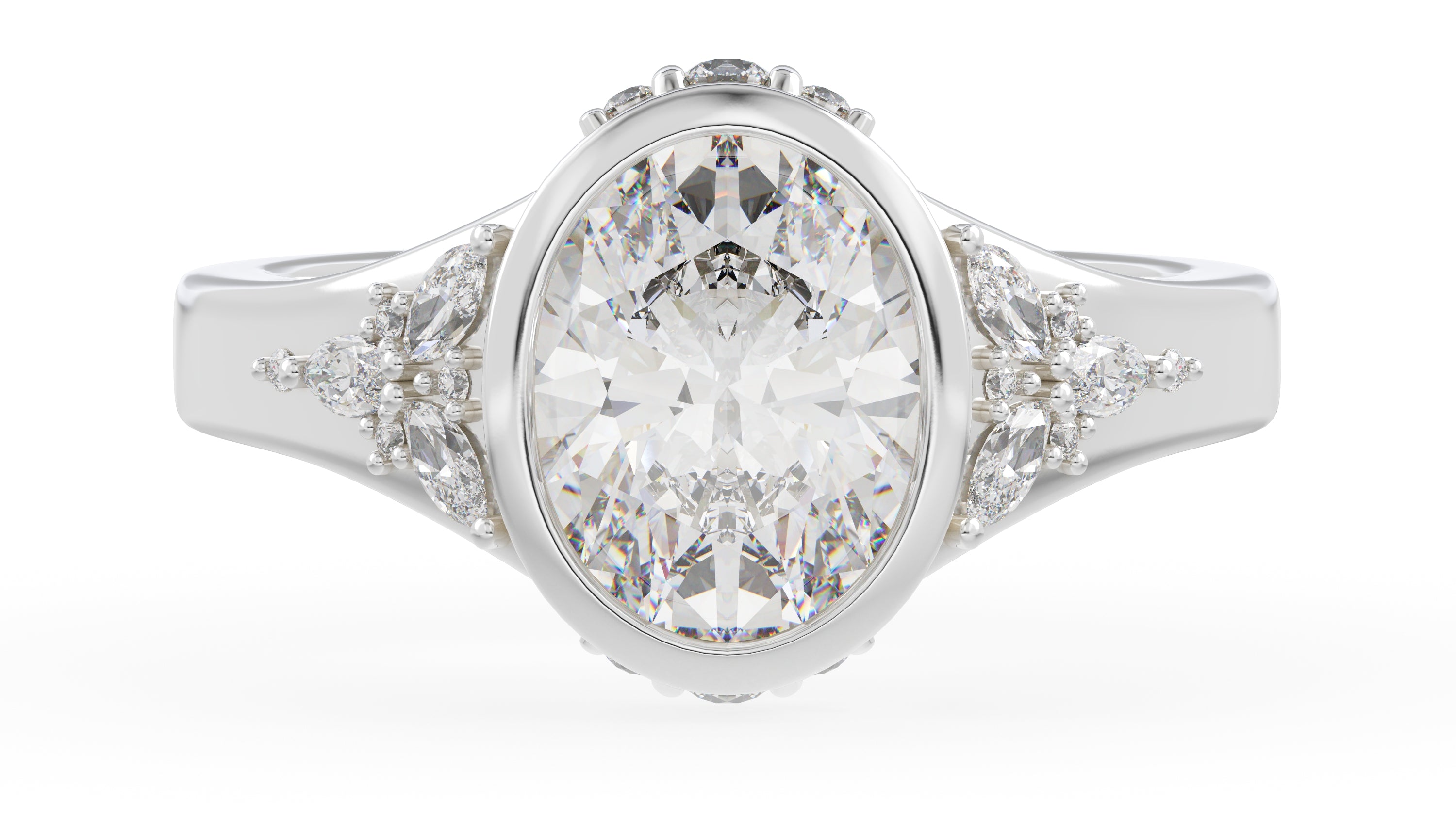 The Daylight Ring | Oval | Setting Only - Lavender Creek Gems