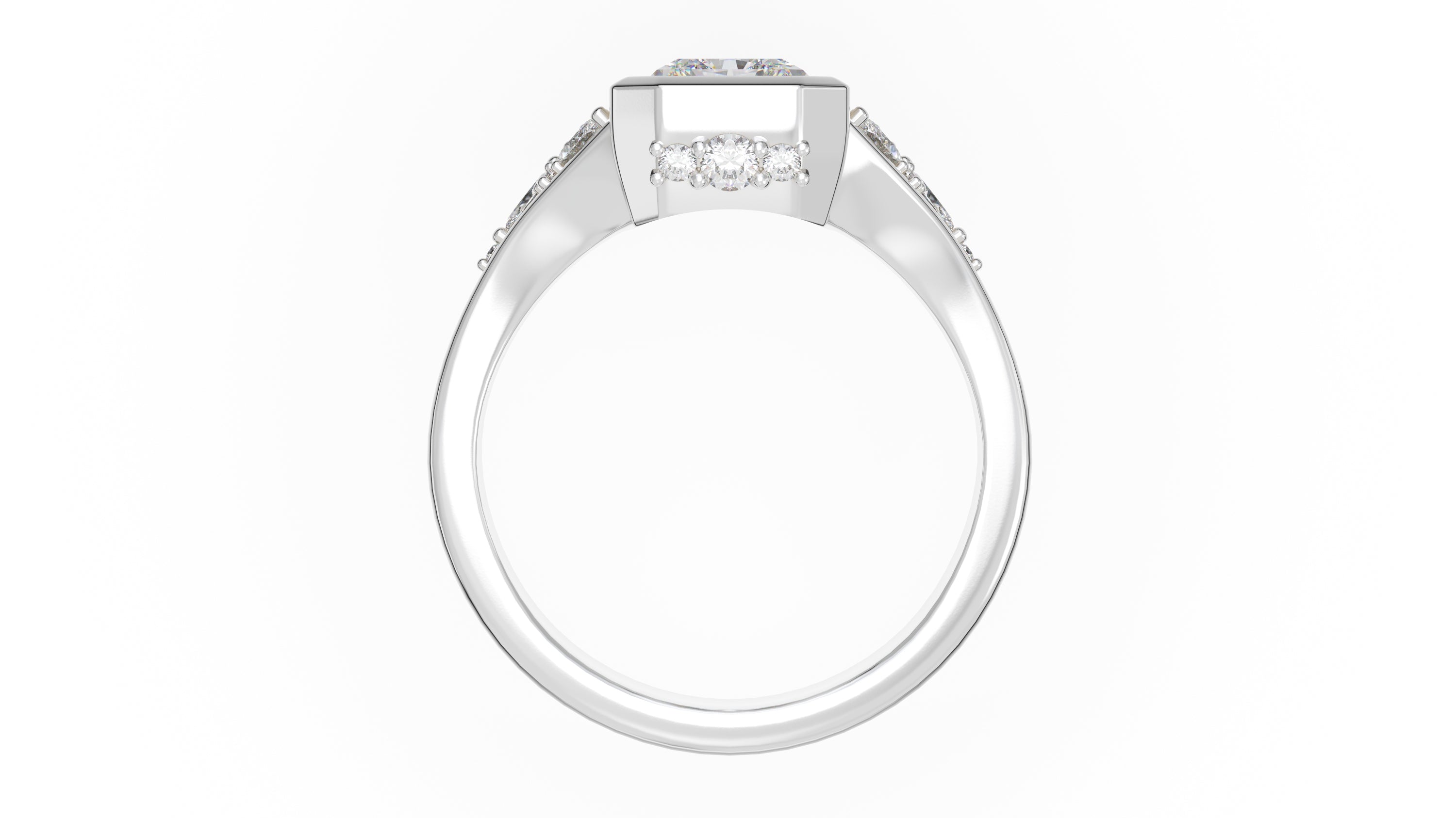 The Daylight Ring | Radiant | Setting Only - Lavender Creek Gems