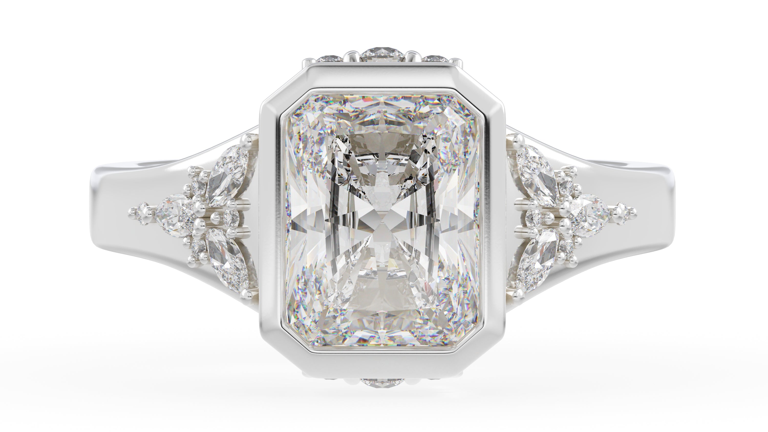 The Daylight Ring | Radiant | Setting Only - Lavender Creek Gems