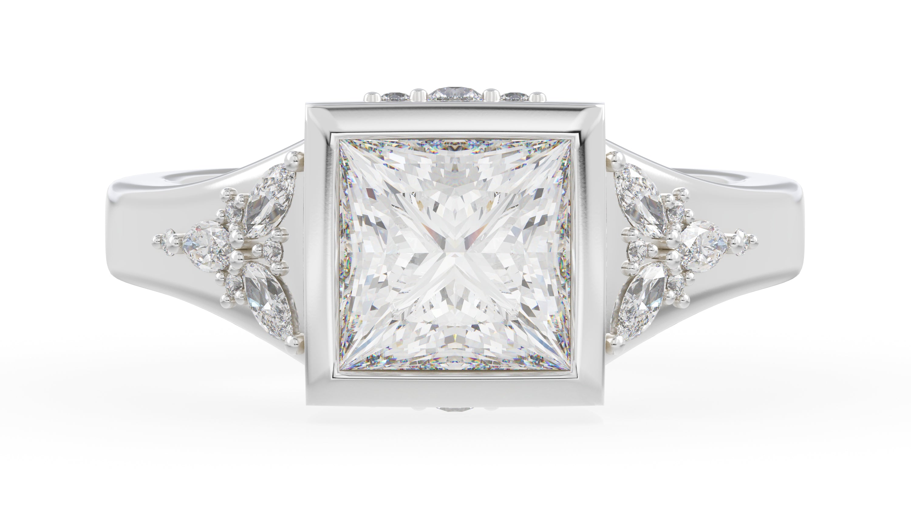 The Daylight Ring | Princess | Setting Only - Lavender Creek Gems