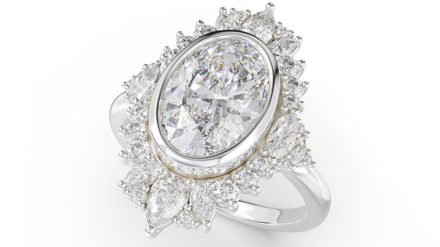 The Ethereal Ring | Oval | Setting Only - Lavender Creek Gems