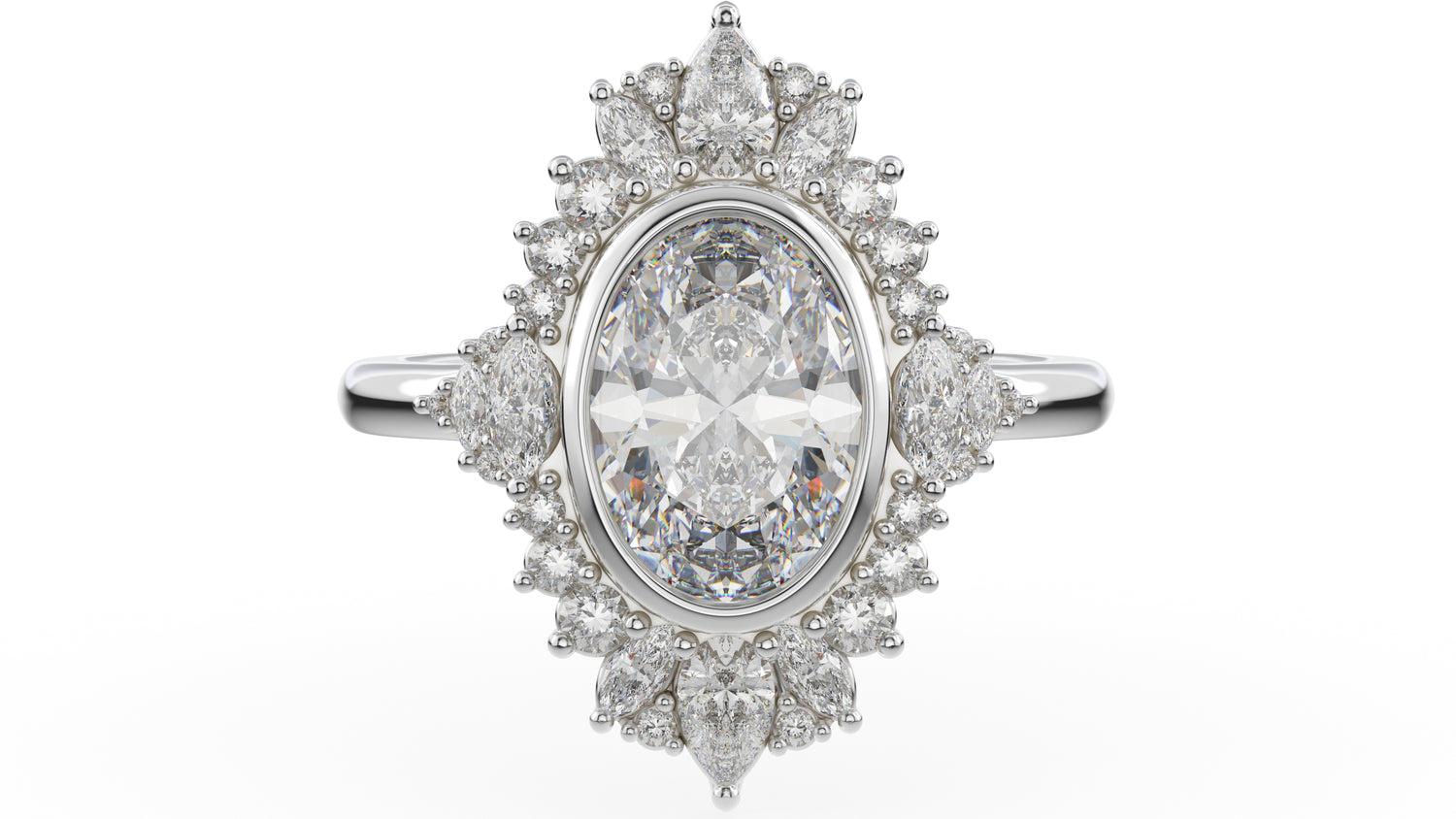 The Ethereal Ring | Oval | Setting Only - Lavender Creek Gems