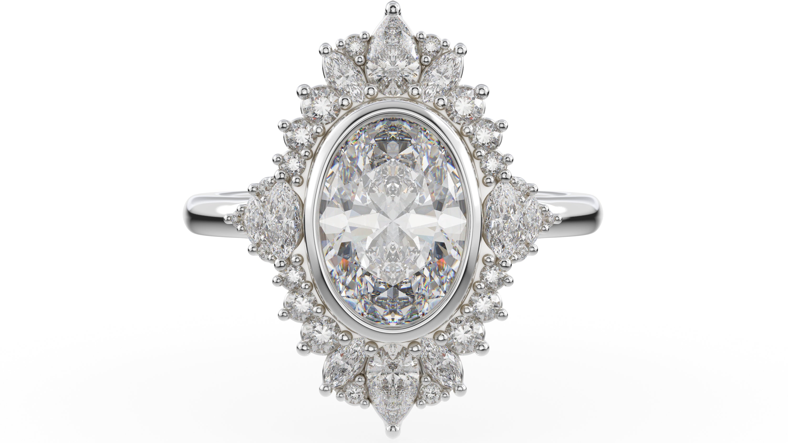 The Ethereal Ring | Oval | Setting Only - Lavender Creek Gems