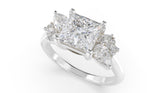 The Fleur Ring | Princess | Setting Only - Lavender Creek Gems