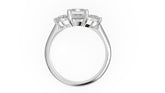 The Fleur Ring | Emerald Cut | Setting Only - Lavender Creek Gems