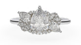 The Fleur Ring | Pear | Setting Only - Lavender Creek Gems