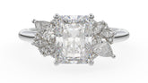 The Fleur Ring | Radiant | Setting Only - Lavender Creek Gems